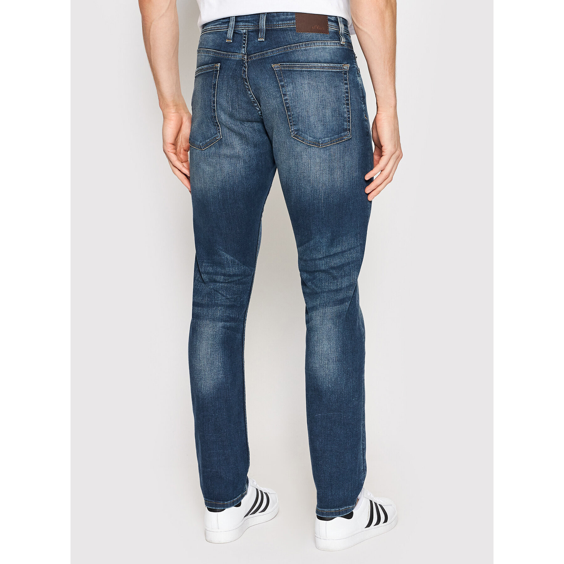 s.Oliver Jeansy Keith 2112124 Tmavomodrá Slim Fit - Pepit.cz