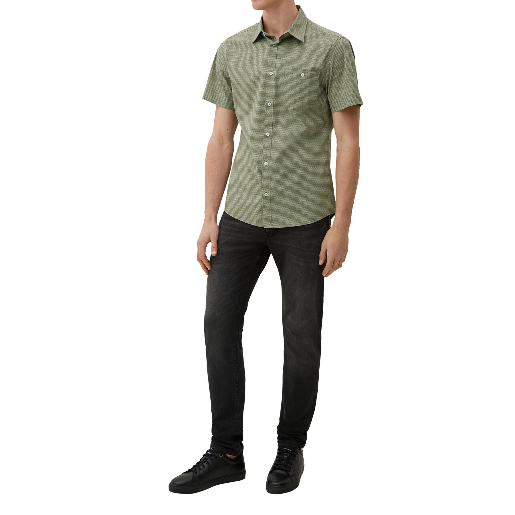 s.Oliver Košile 2127473 Zelená Slim Fit - Pepit.cz