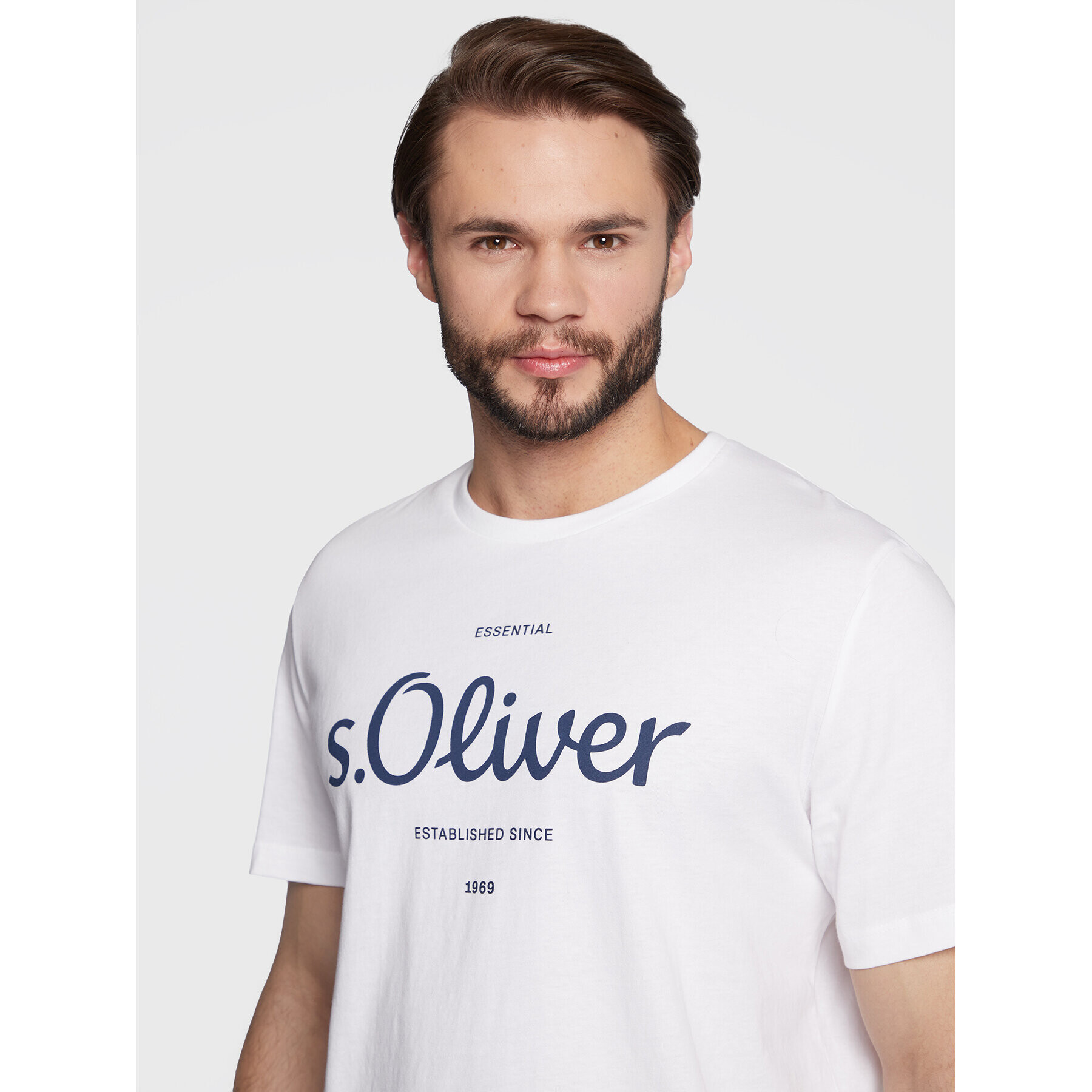 s.Oliver T-Shirt 2057432 Bílá Regular Fit - Pepit.cz