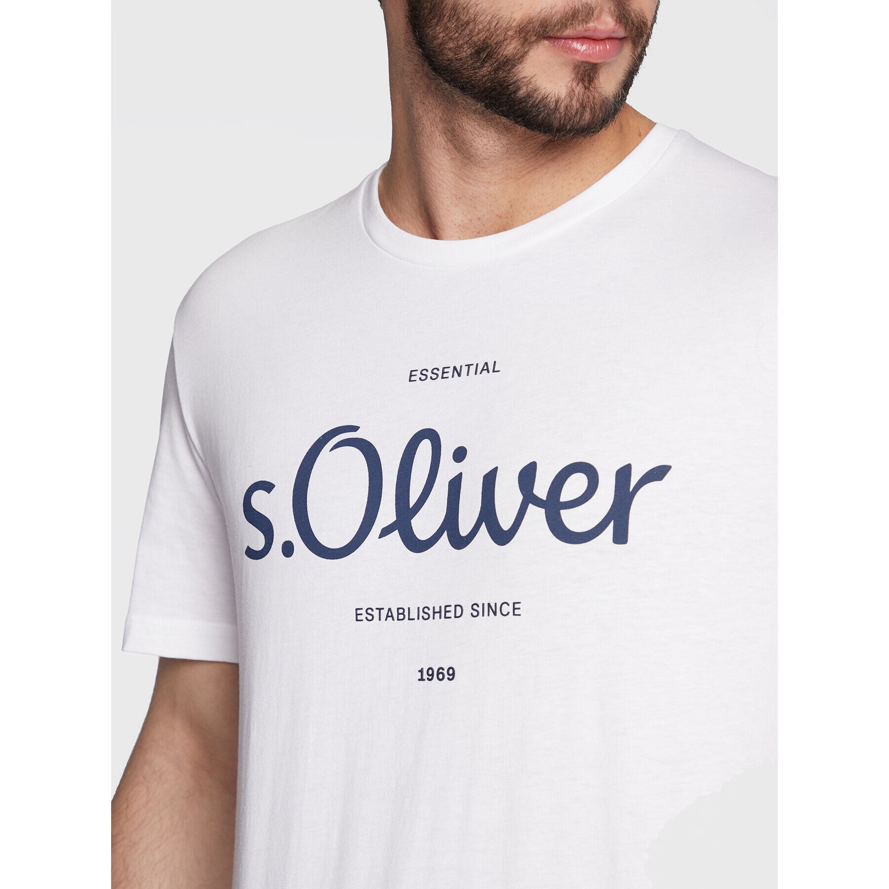 s.Oliver T-Shirt 2057432 Bílá Regular Fit - Pepit.cz