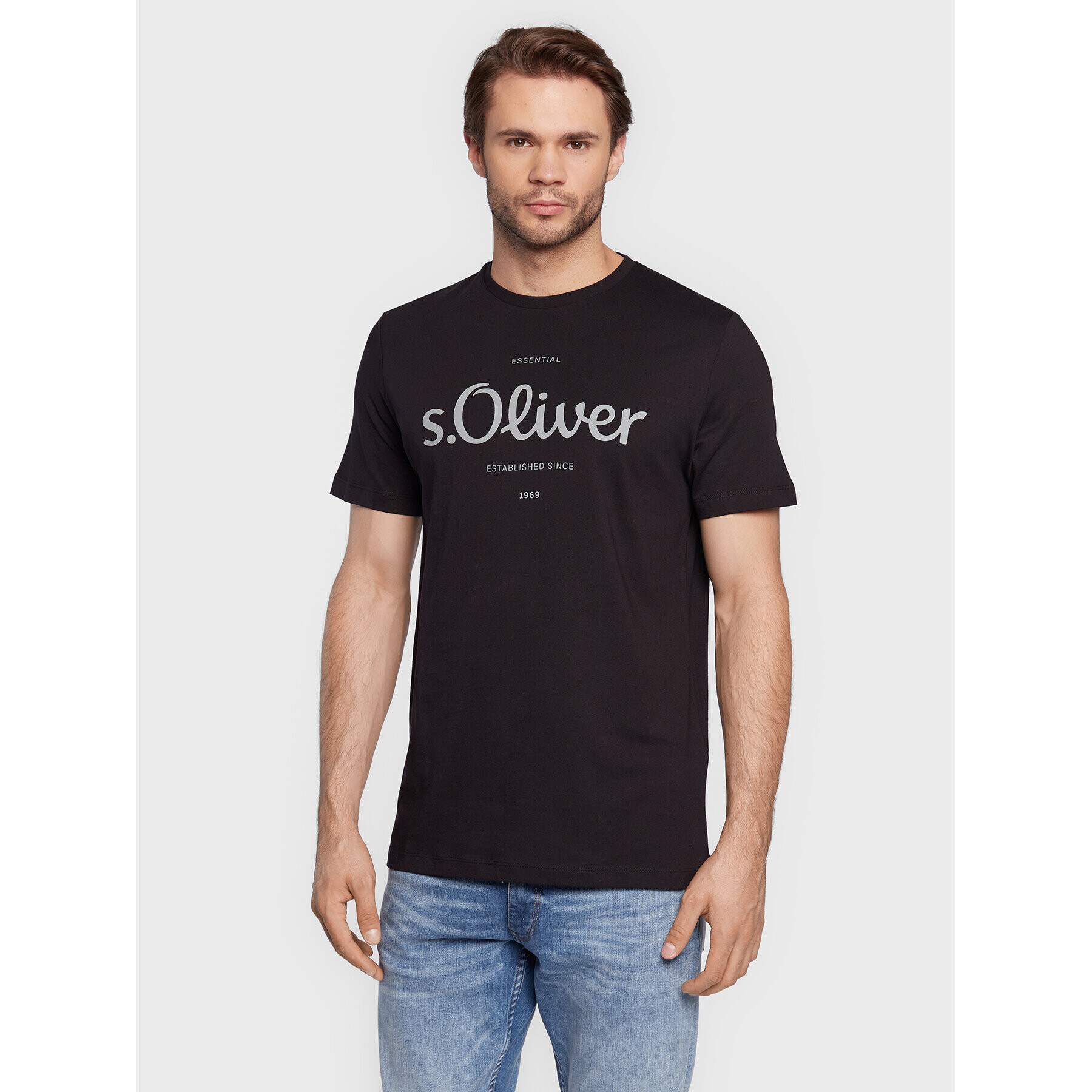 s.Oliver T-Shirt 2057432 Černá Regular Fit - Pepit.cz