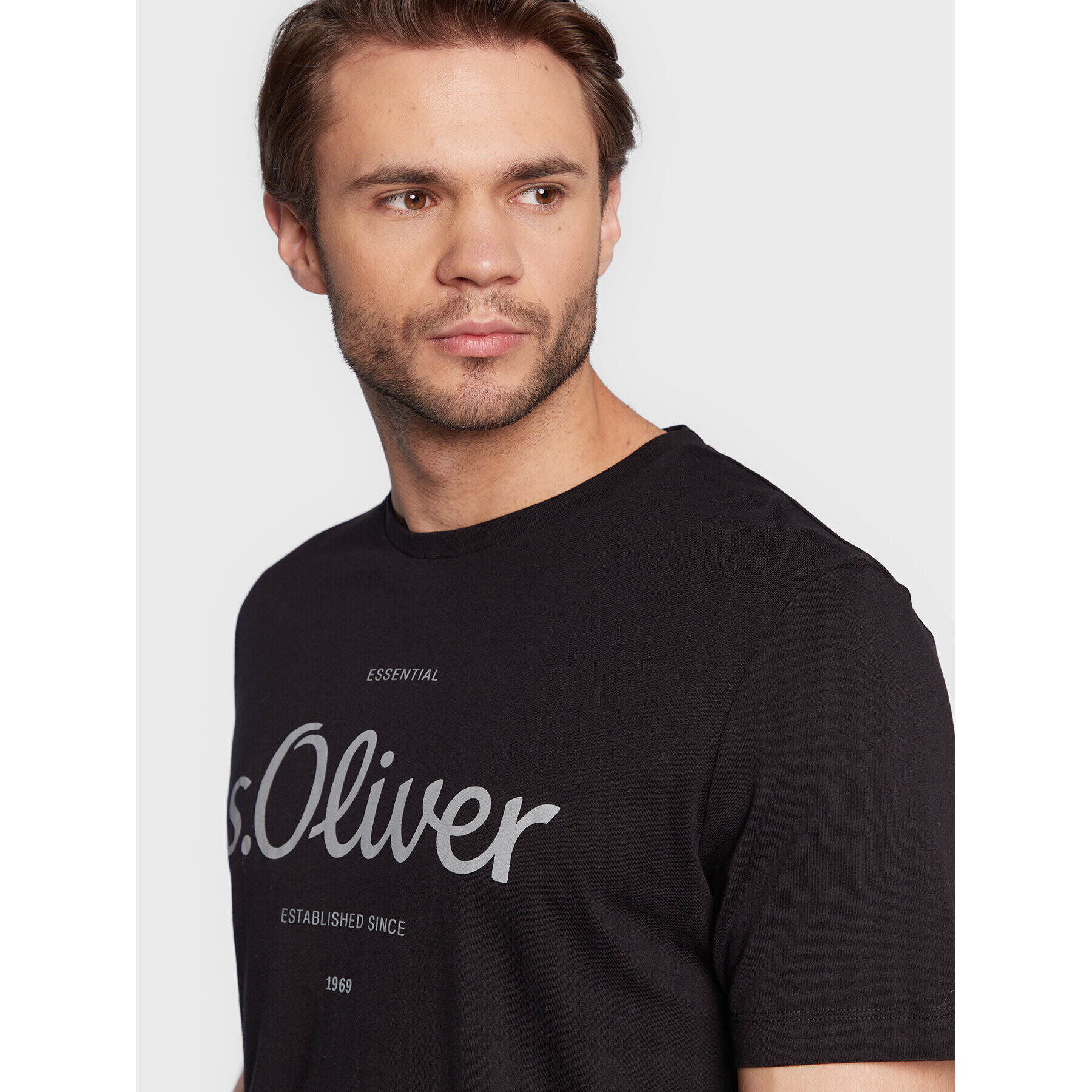 s.Oliver T-Shirt 2057432 Černá Regular Fit - Pepit.cz