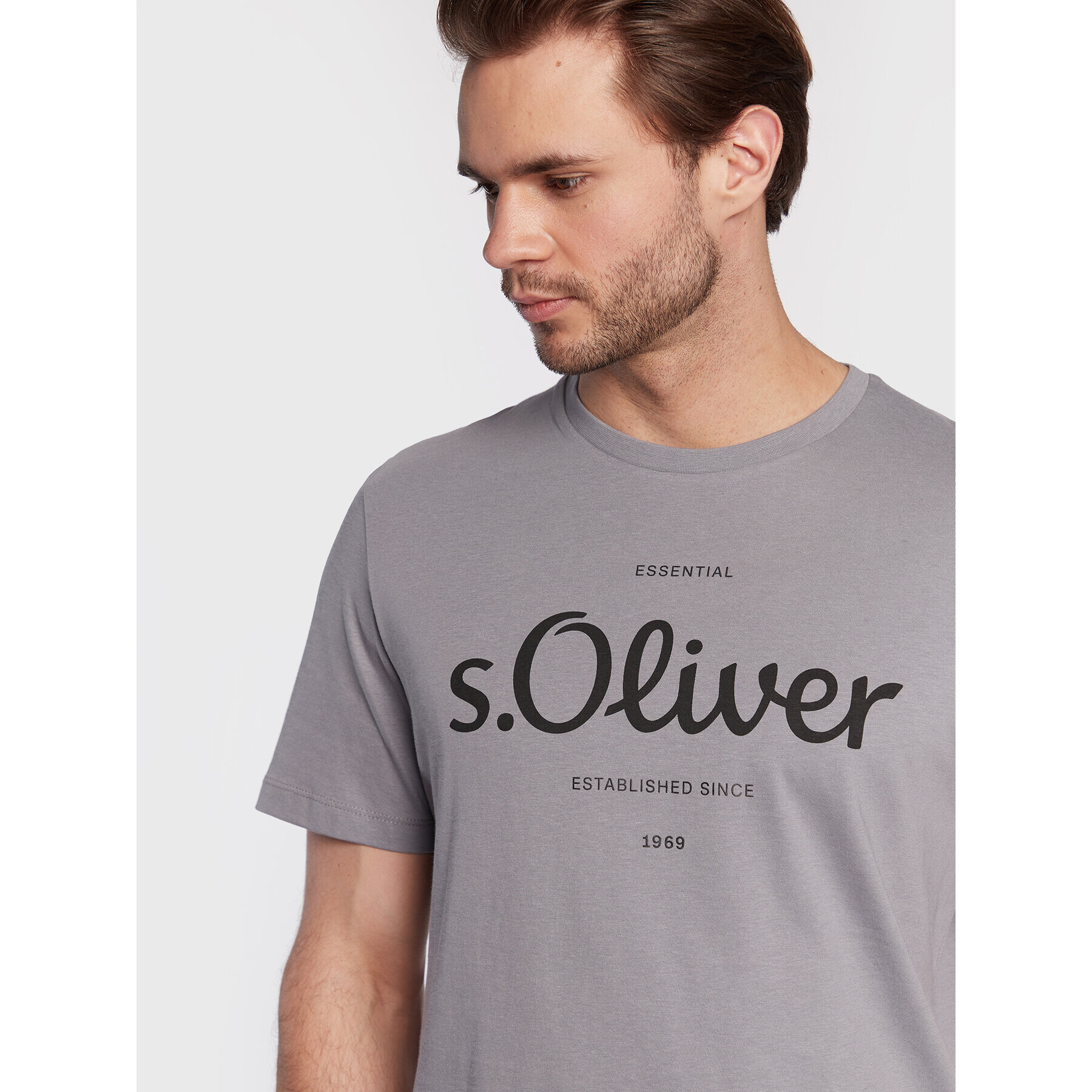 s.Oliver T-Shirt 2057432 Šedá Regular Fit - Pepit.cz