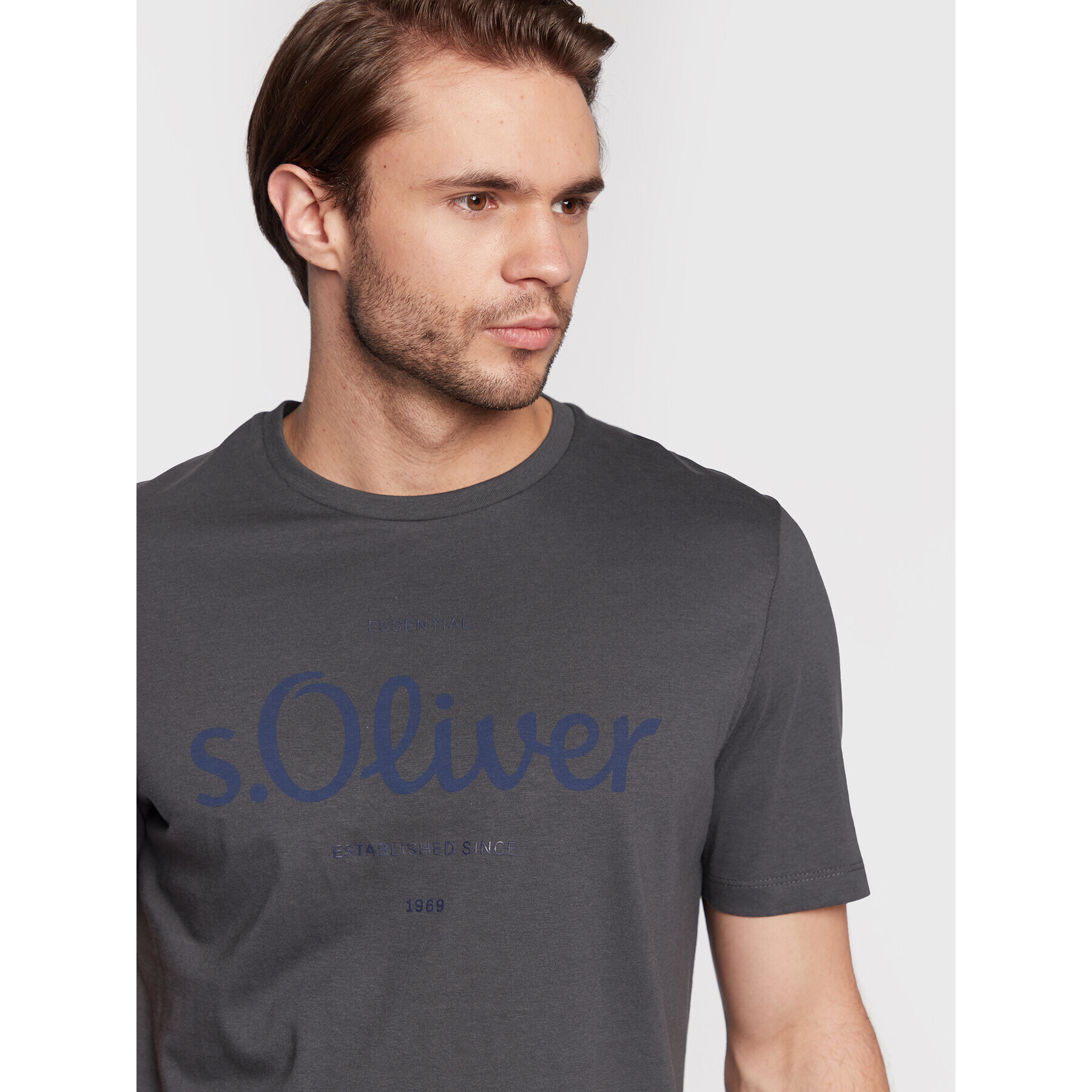 s.Oliver T-Shirt 2057432 Šedá Regular Fit - Pepit.cz