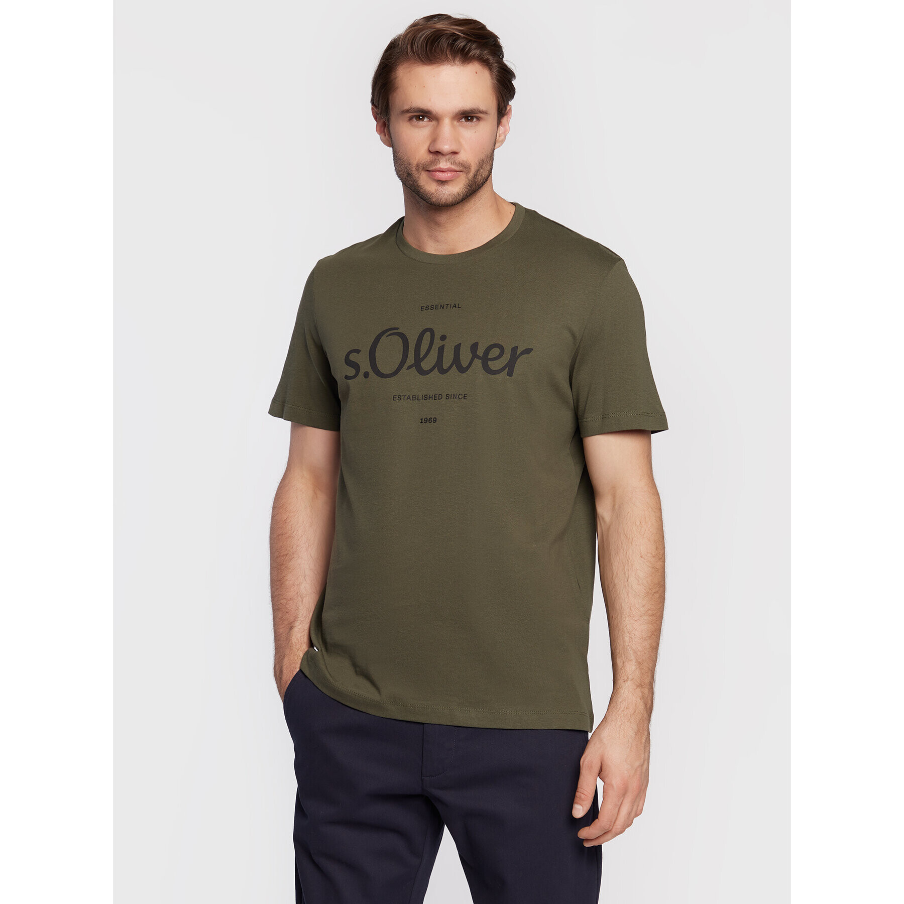 s.Oliver T-Shirt 2057432 Zelená Regular Fit - Pepit.cz