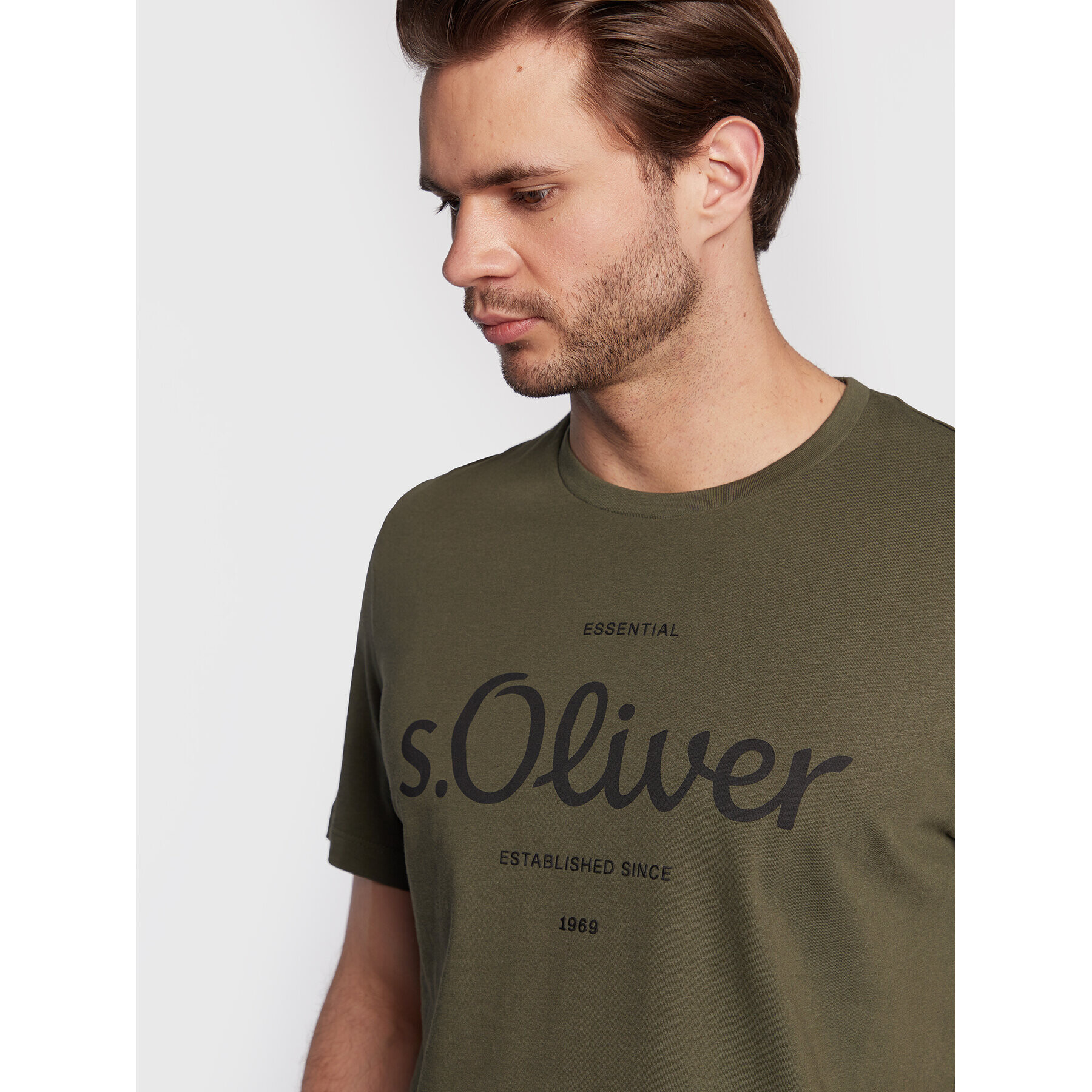 s.Oliver T-Shirt 2057432 Zelená Regular Fit - Pepit.cz