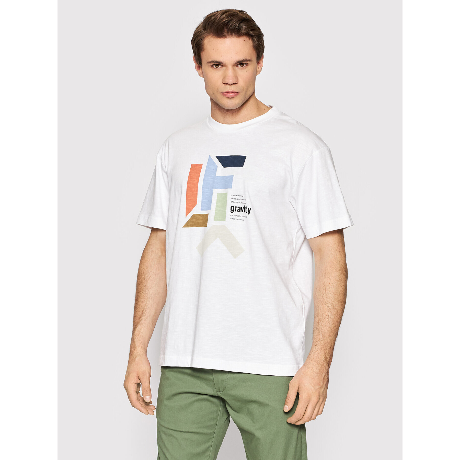 s.Oliver T-Shirt 2111325 Bílá Relaxed Fit - Pepit.cz