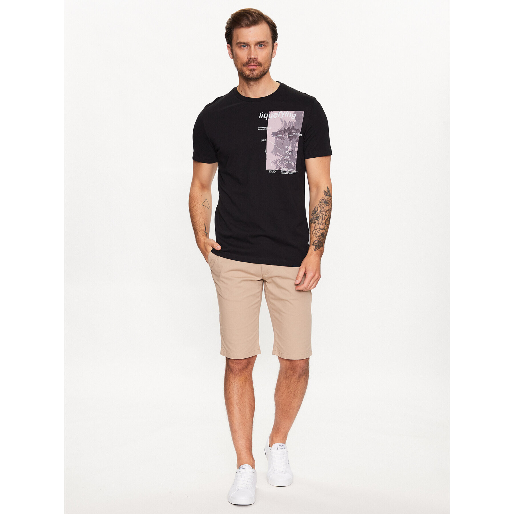 s.Oliver T-Shirt 2129860 Černá Regular Fit - Pepit.cz