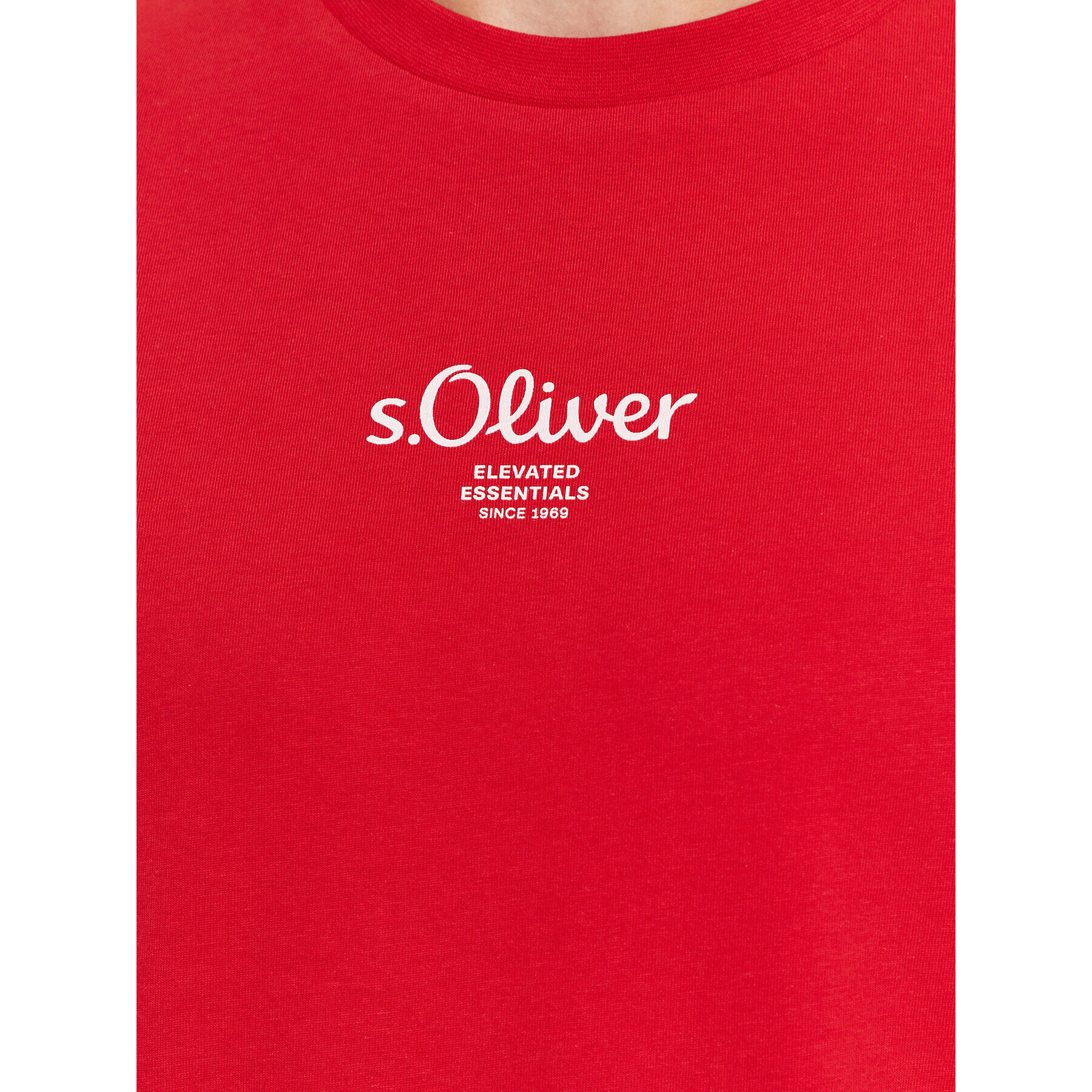 s.Oliver T-Shirt 2140013 Červená Regular Fit - Pepit.cz