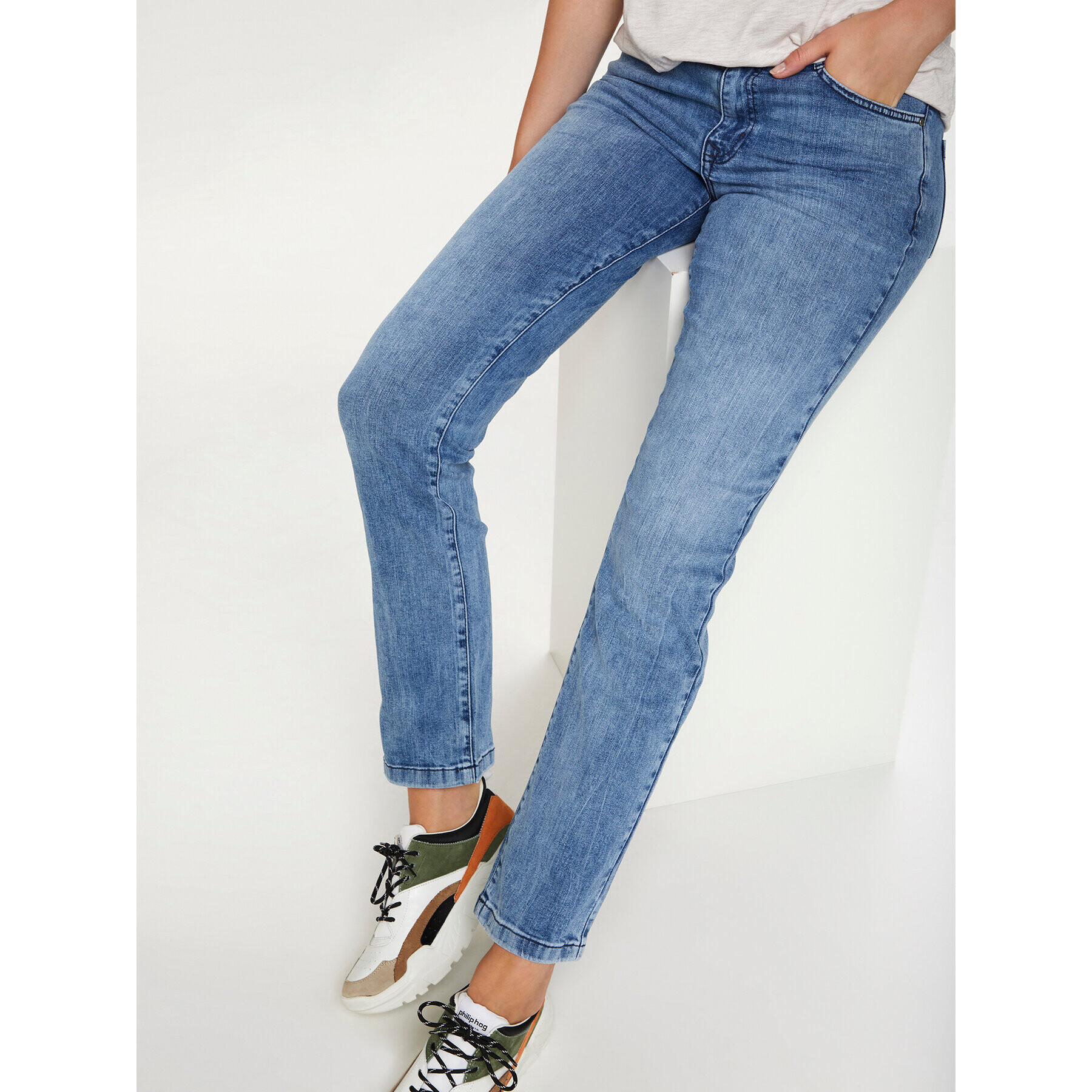 Saint Tropez Jeansy 30510051 Modrá Regular Fit - Pepit.cz