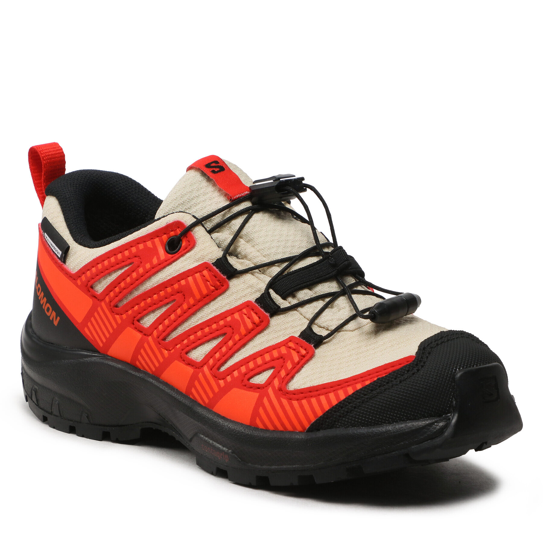 Salomon Trekingová obuv Xa Pro V8 Cswp J 471261 09 W0 Écru - Pepit.cz