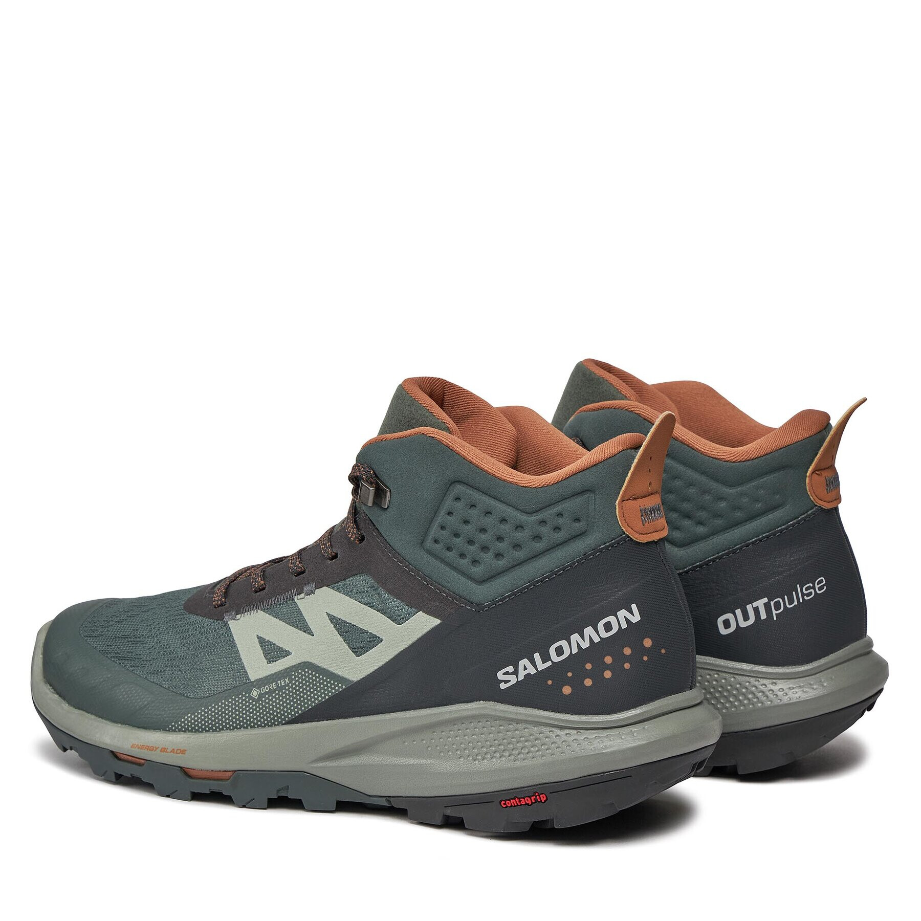 Salomon Trekingová obuv Outpulse Mid GORE-TEX L47297600 Zelená - Pepit.cz