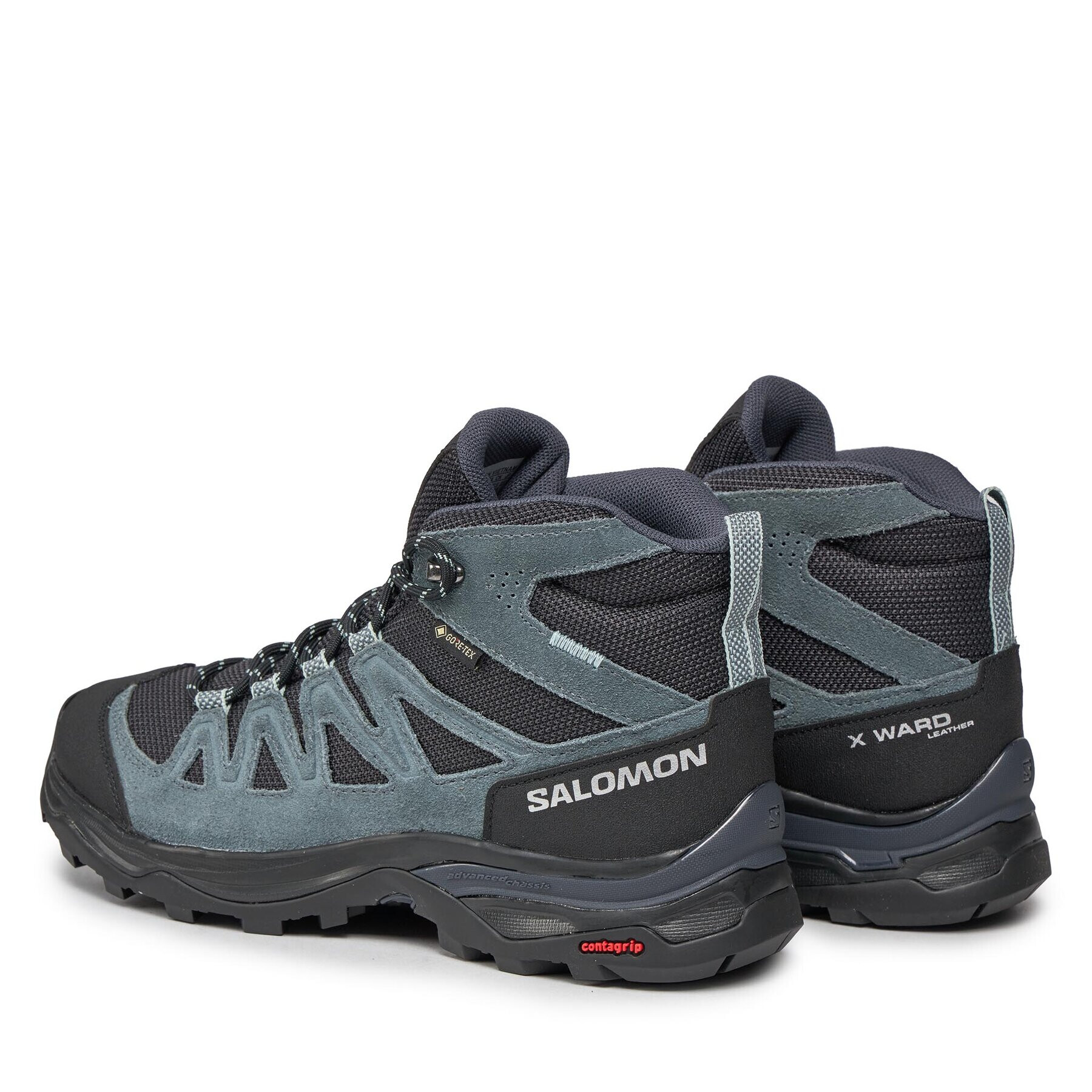 Salomon Trekingová obuv X Ward Leather Mid GORE-TEX L47182000 Modrá - Pepit.cz