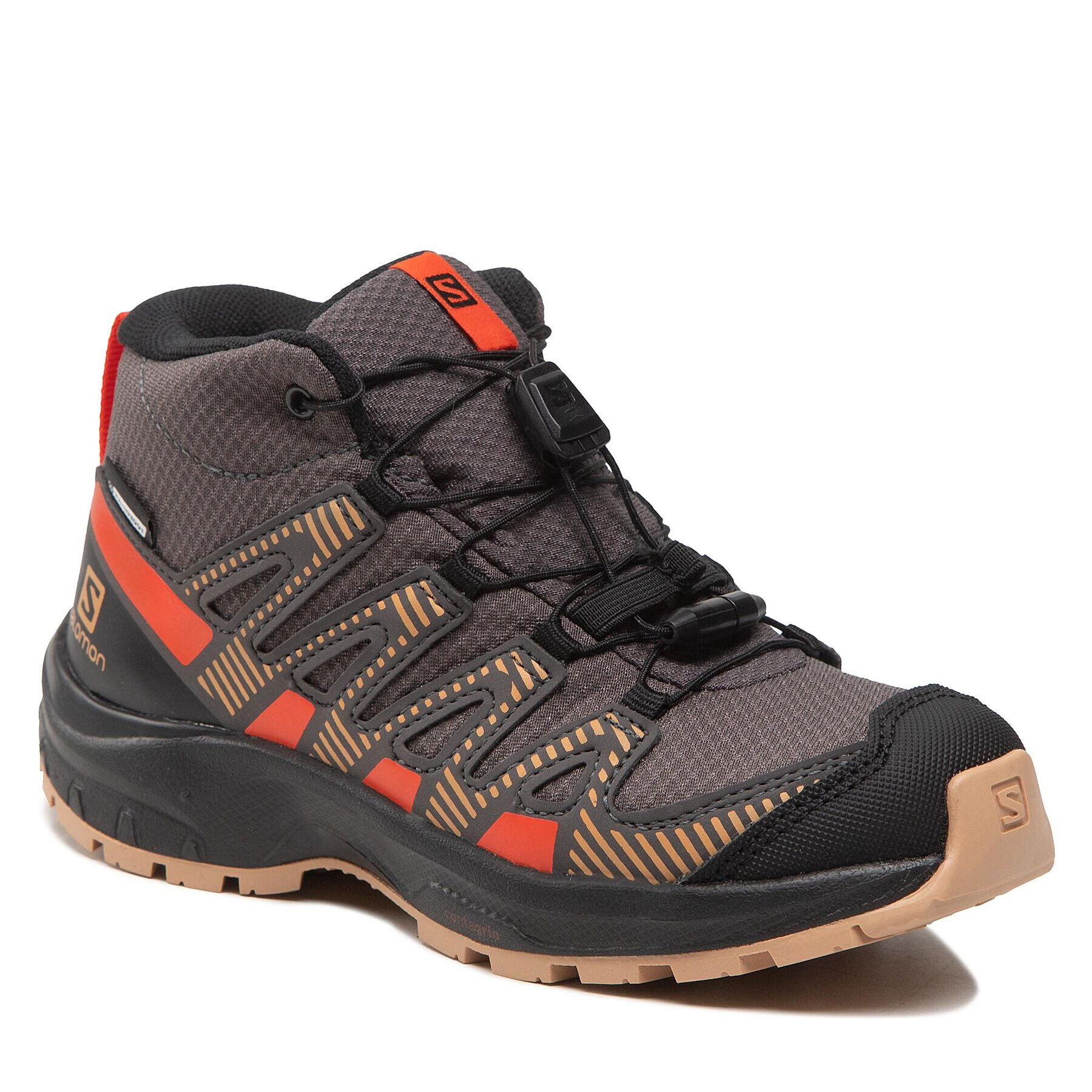 Salomon Trekingová obuv Xa Pro V8 Mid Cswp J 417285 09 W0 Šedá - Pepit.cz