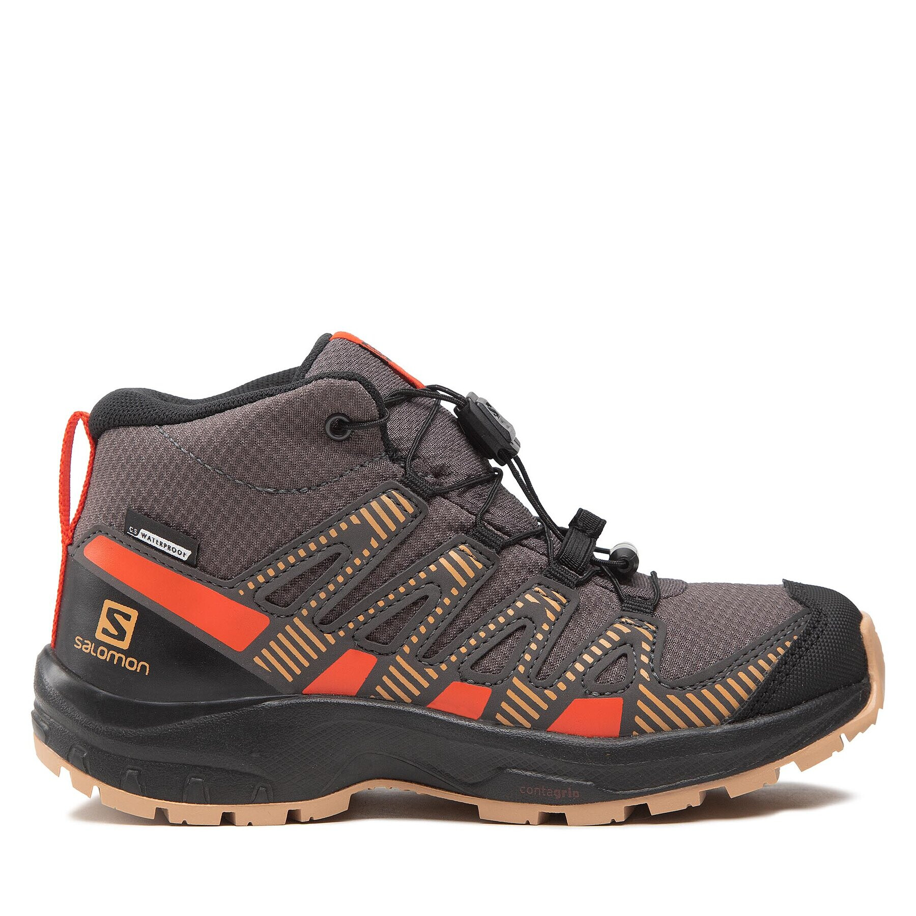 Salomon Trekingová obuv Xa Pro V8 Mid Cswp J 417285 09 W0 Šedá - Pepit.cz