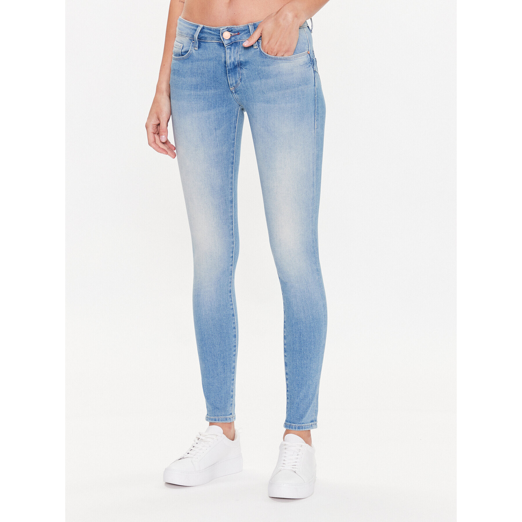 Salsa Jeansy 123178 Modrá Skinny Fit - Pepit.cz