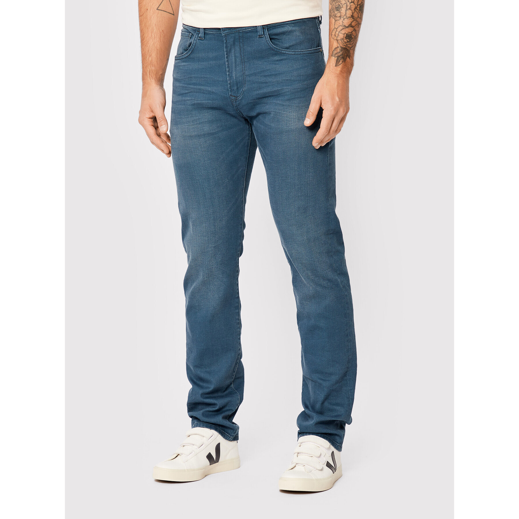 Salsa Jeansy 125800 Modrá Straight Fit - Pepit.cz