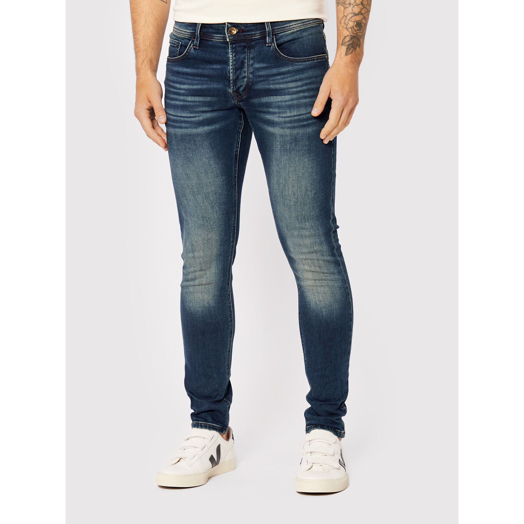 Salsa Jeansy 125864 Tmavomodrá Skinny Fit - Pepit.cz