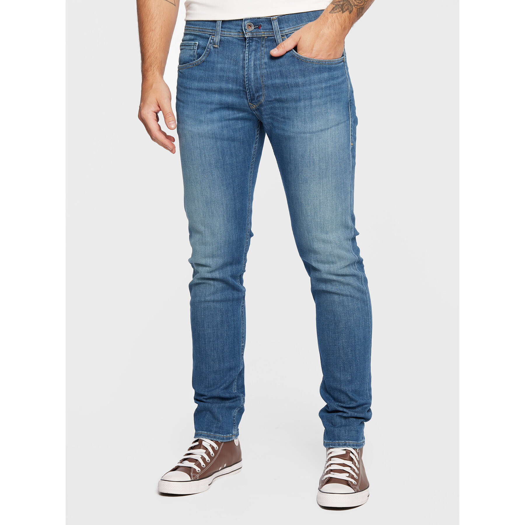 Salsa Jeansy 126029 Modrá Slim Fit - Pepit.cz