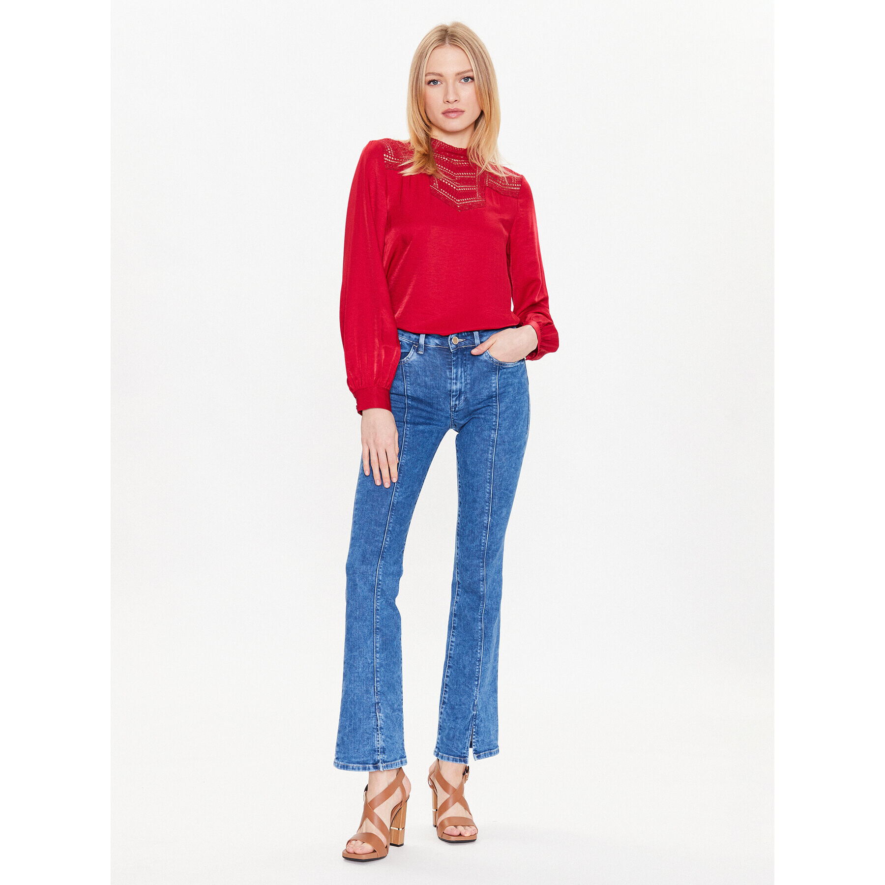 Salsa Jeansy 127147 Modrá Bootcut Fit - Pepit.cz