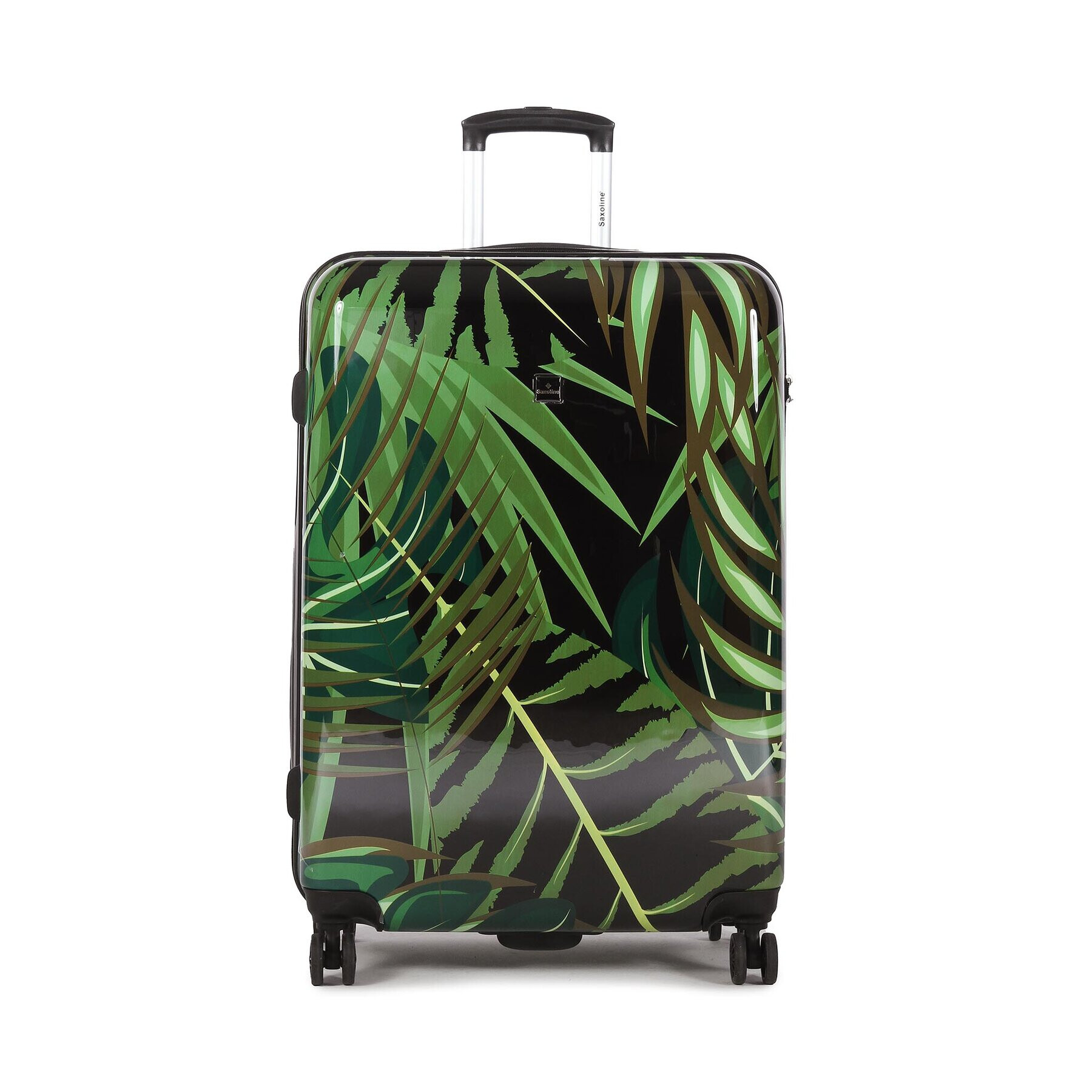 Saxoline Velký tvrdý kufr Sx Palm Leaves 1460H0.71.10 Černá - Pepit.cz