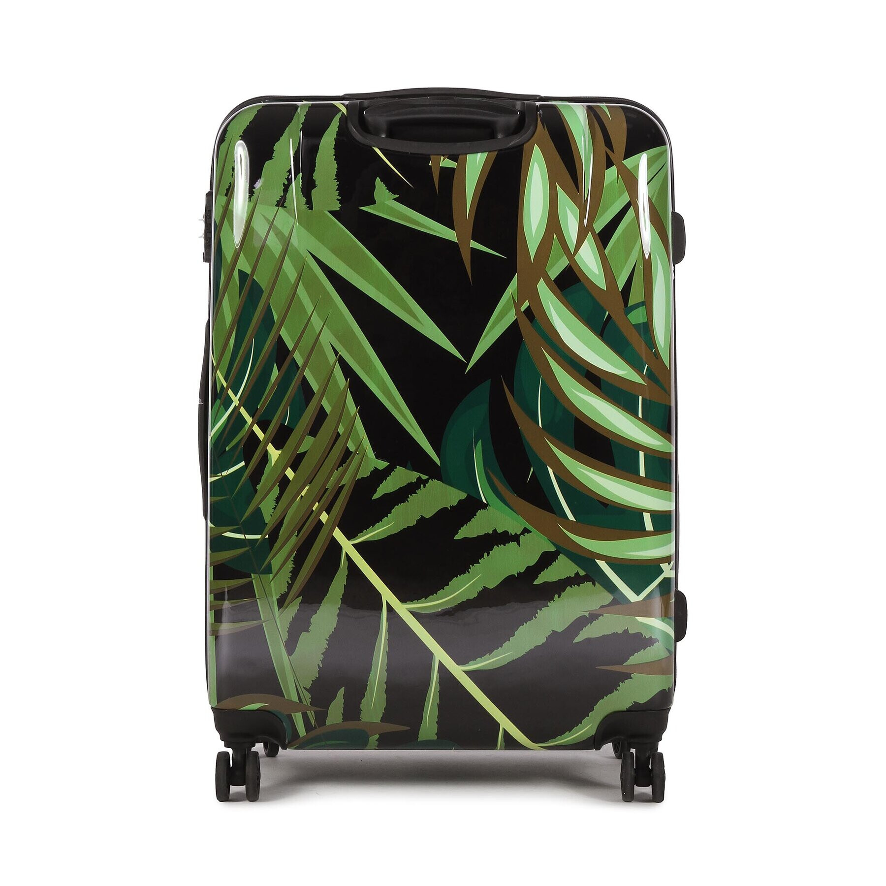 Saxoline Velký tvrdý kufr Sx Palm Leaves 1460H0.71.10 Černá - Pepit.cz