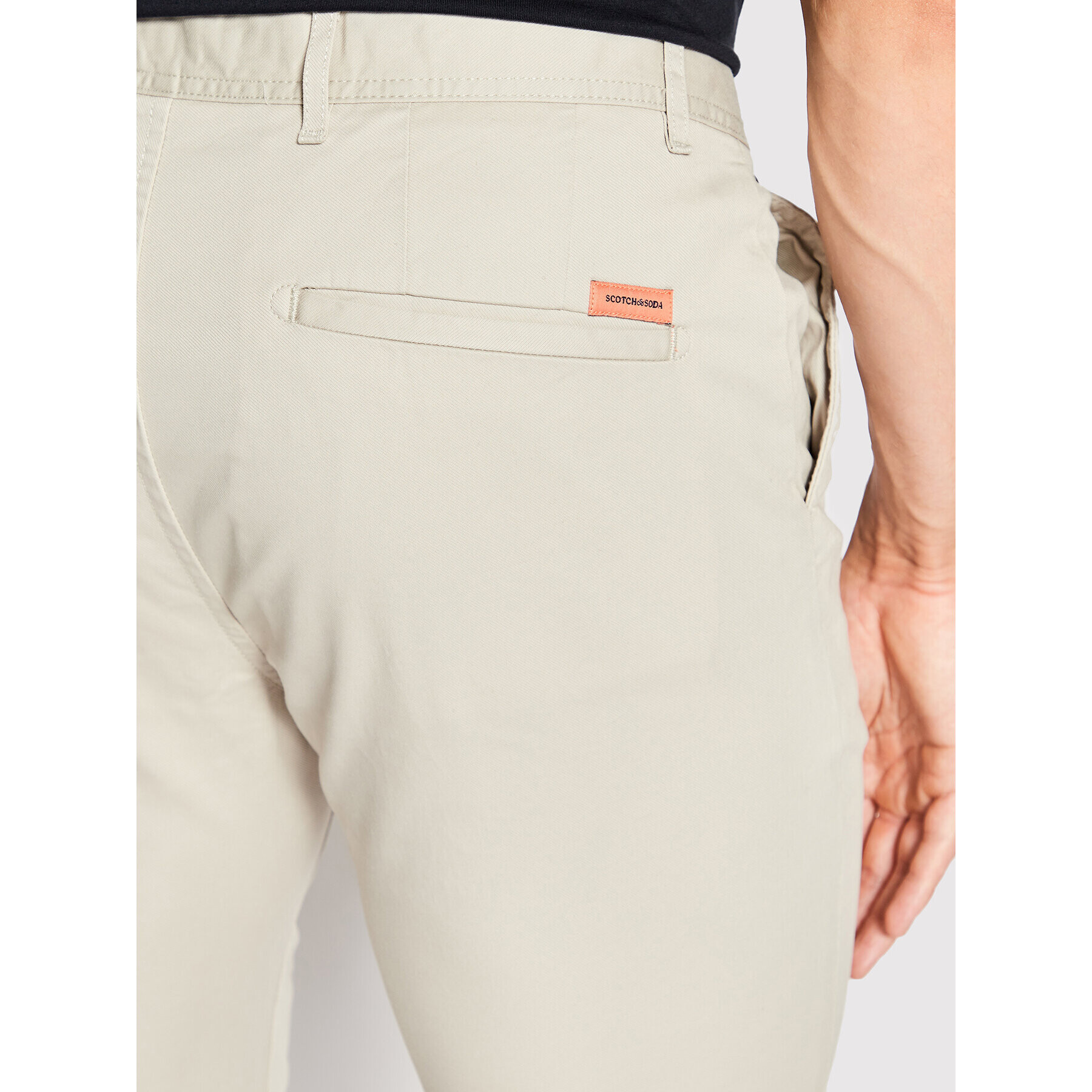 Scotch & Soda Chino kalhoty 167137 Béžová Slim Fit - Pepit.cz