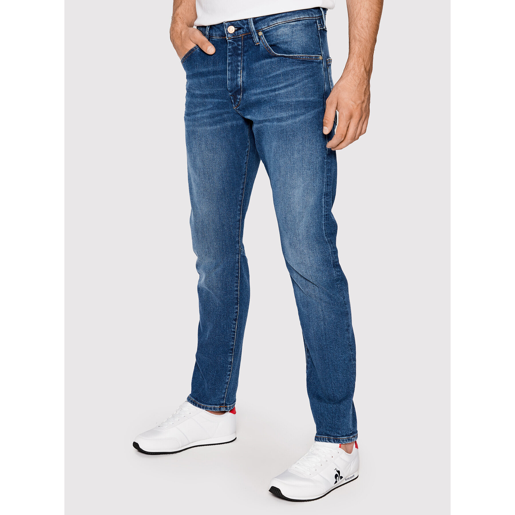 Scotch & Soda Jeansy 168419 Modrá Slim Tapered Fit - Pepit.cz