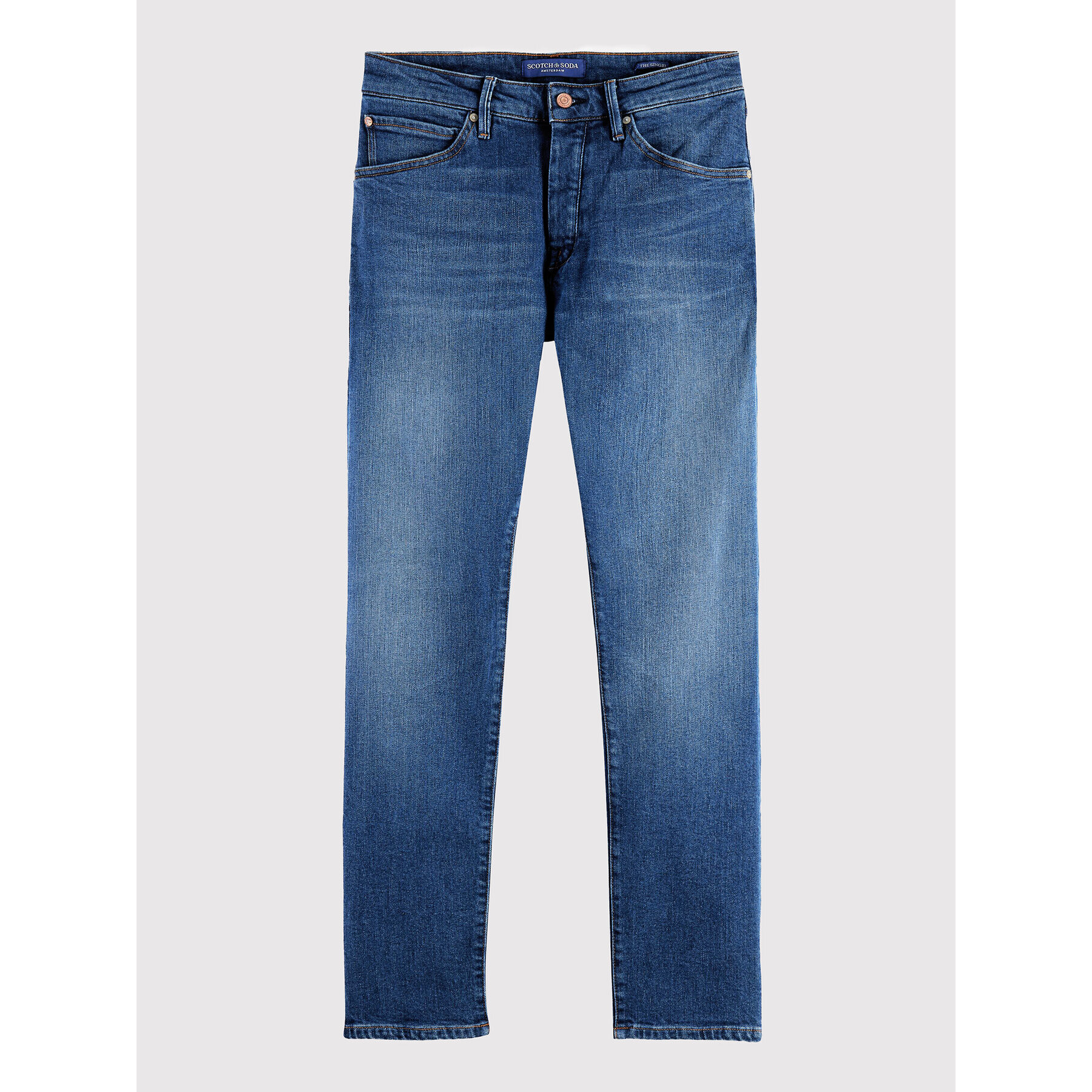 Scotch & Soda Jeansy 168419 Modrá Slim Tapered Fit - Pepit.cz