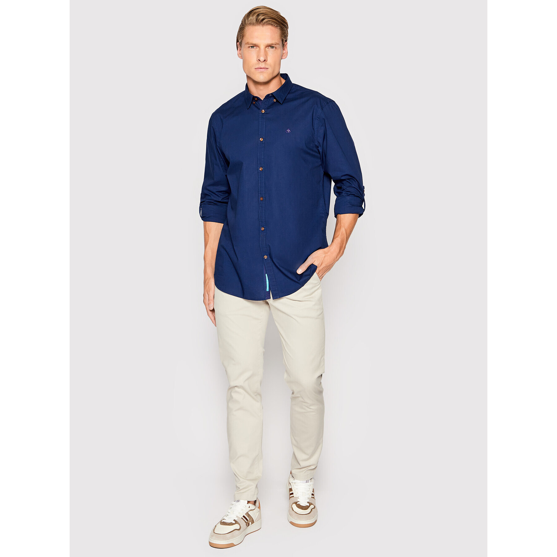 Scotch & Soda Košile 168647 Tmavomodrá Regular Fit - Pepit.cz