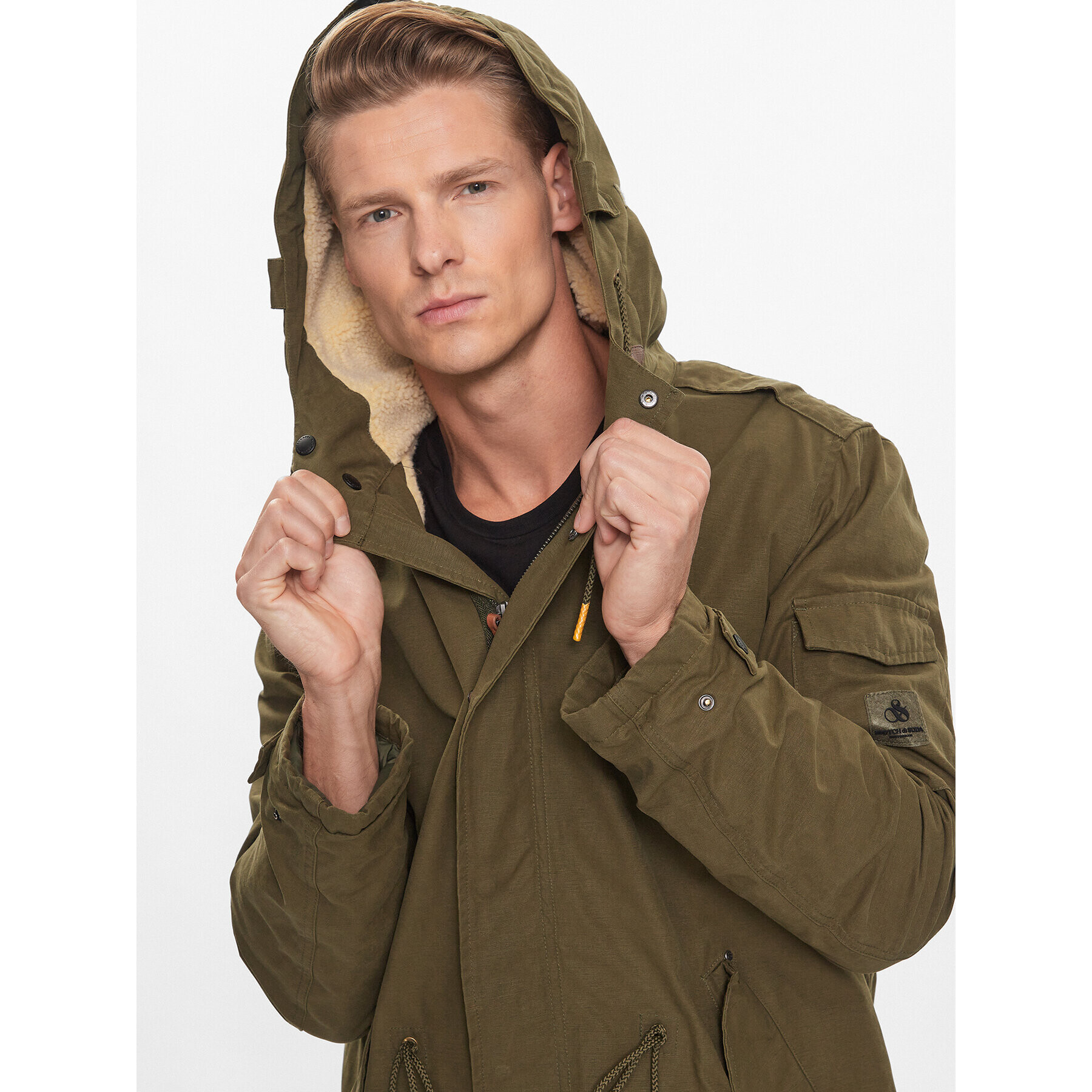 Scotch & Soda Parka 169113 Zelená Regular Fit - Pepit.cz