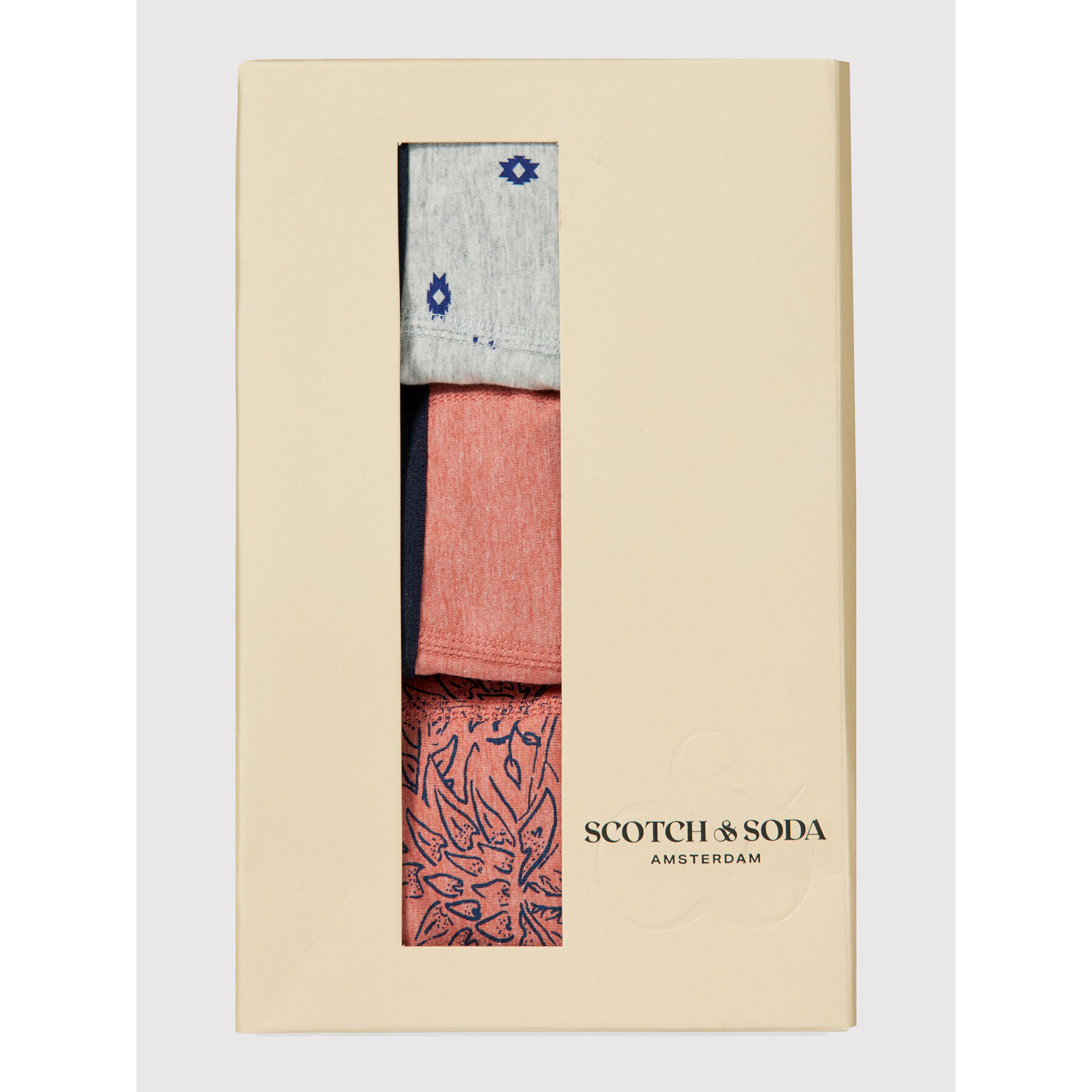 Scotch & Soda Sada 3 kusů boxerek 168558 Červená - Pepit.cz