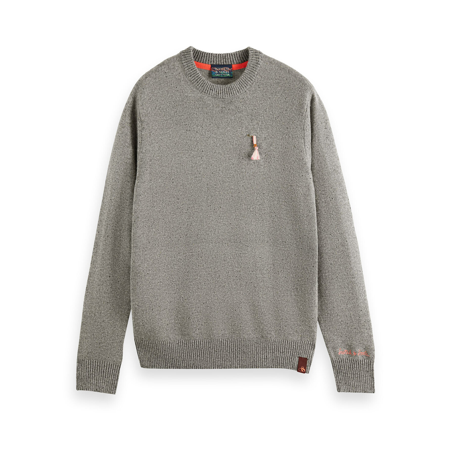 Scotch & Soda Svetr 169271 Šedá Relaxed Fit - Pepit.cz