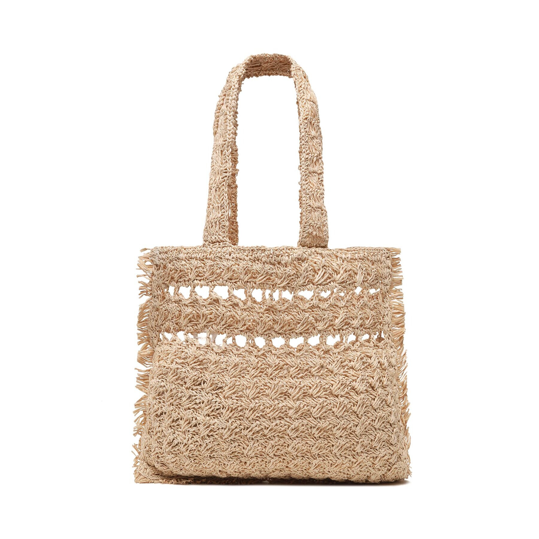 Seafolly Kabelka Logo Woven Tote 71927-BG Béžová - Pepit.cz