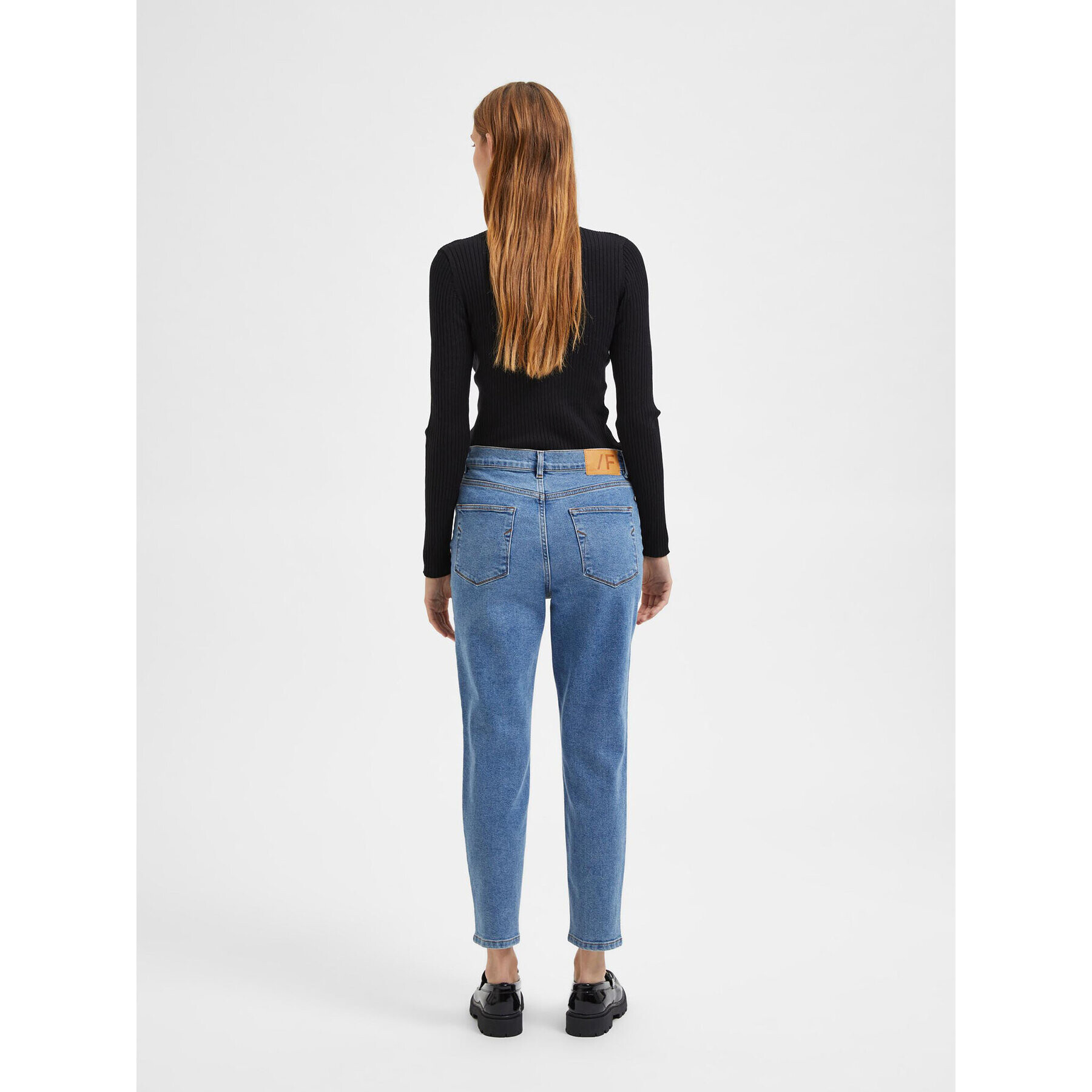 Selected Femme Rolák Flydia 16087751 Černá Slim Fit - Pepit.cz