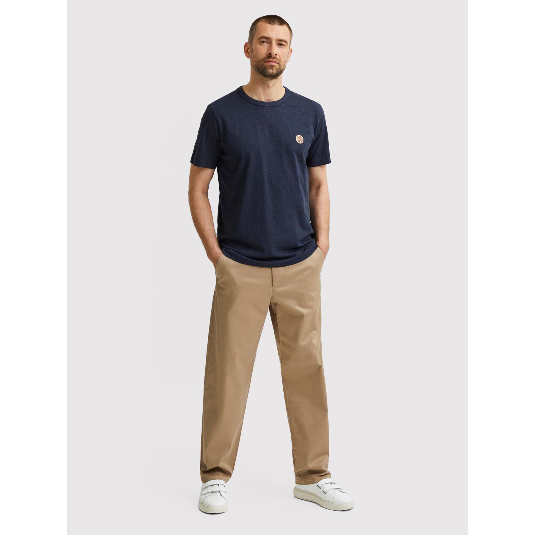 Selected Homme Chino kalhoty Salford 16080159 Béžová Loose Fit - Pepit.cz