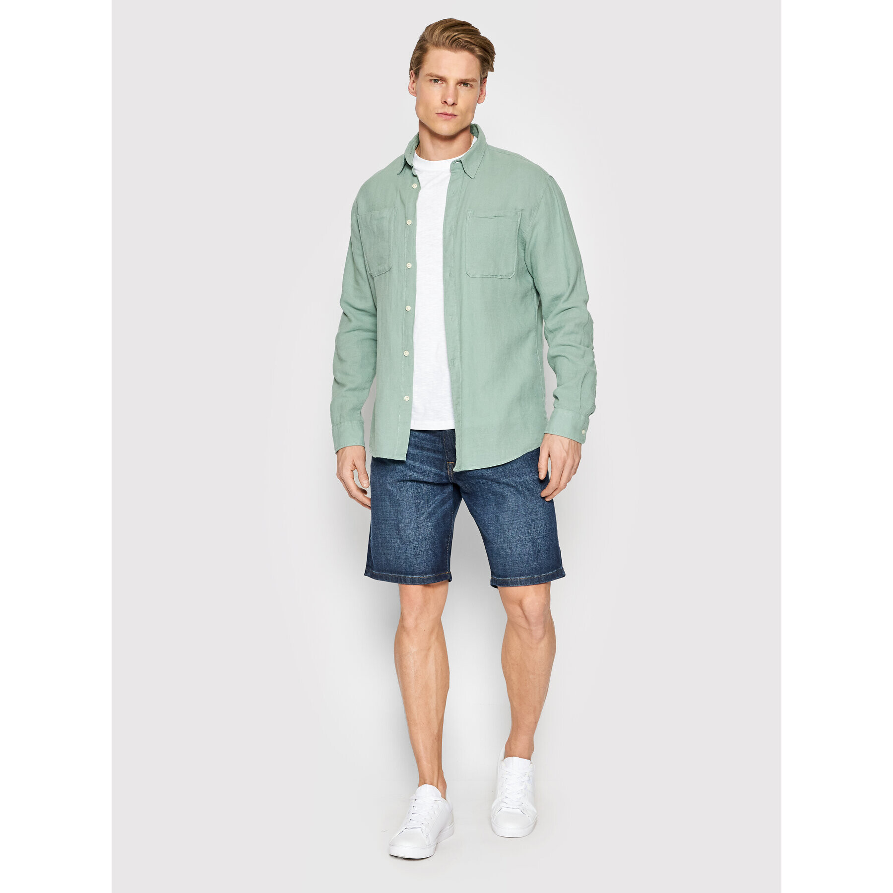 Selected Homme Džínové šortky Alex 16082781 Tmavomodrá Regular Fit - Pepit.cz