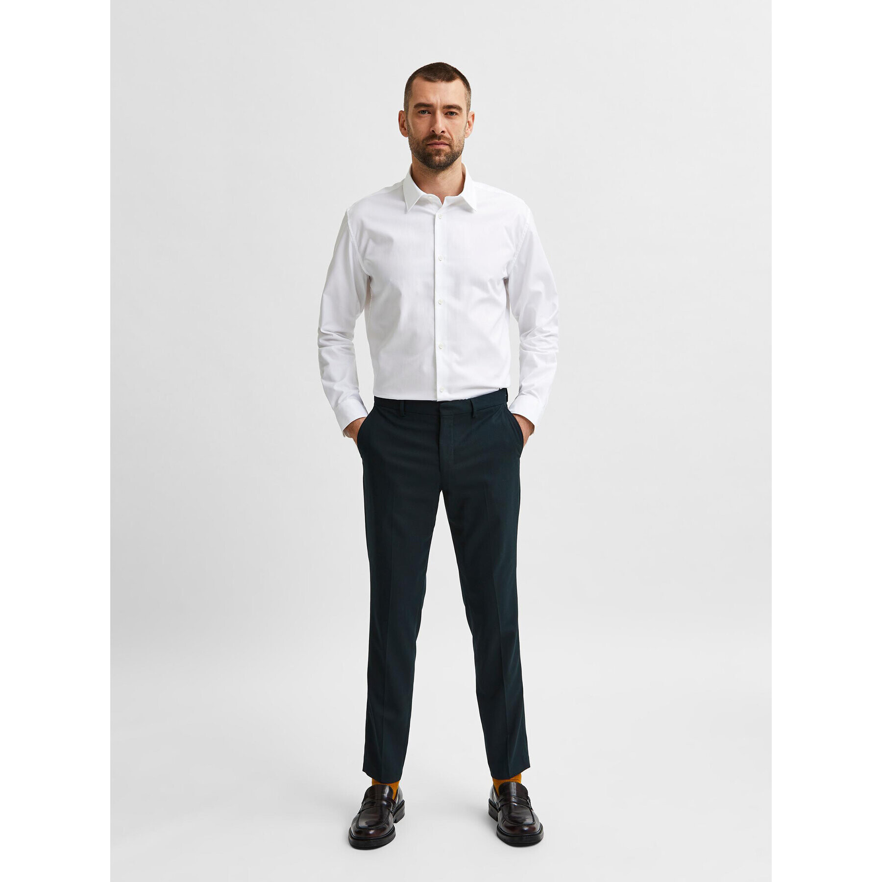 Selected Homme Košile Ethan 16080200 Bílá Slim Fit - Pepit.cz