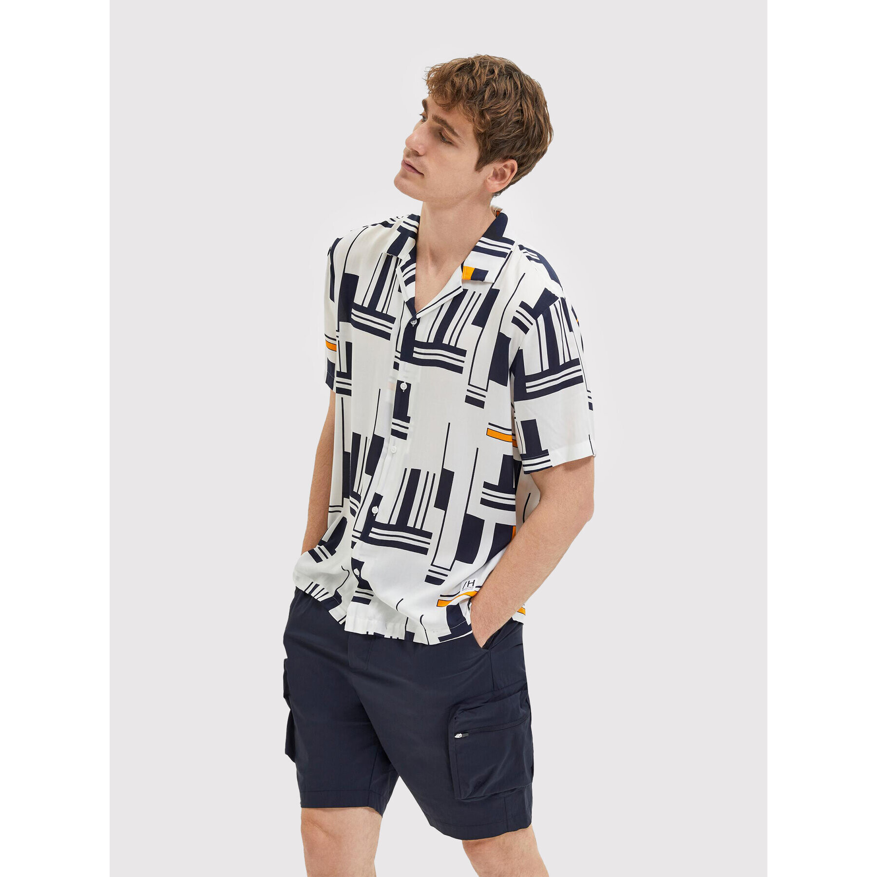 Selected Homme Košile Reck 16084638 Bílá Relaxed Fit - Pepit.cz