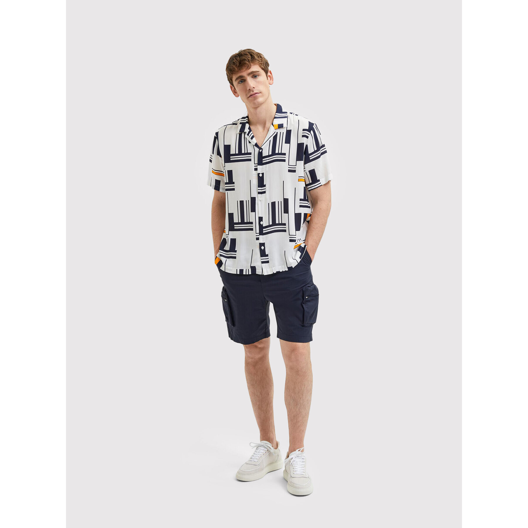 Selected Homme Košile Reck 16084638 Bílá Relaxed Fit - Pepit.cz