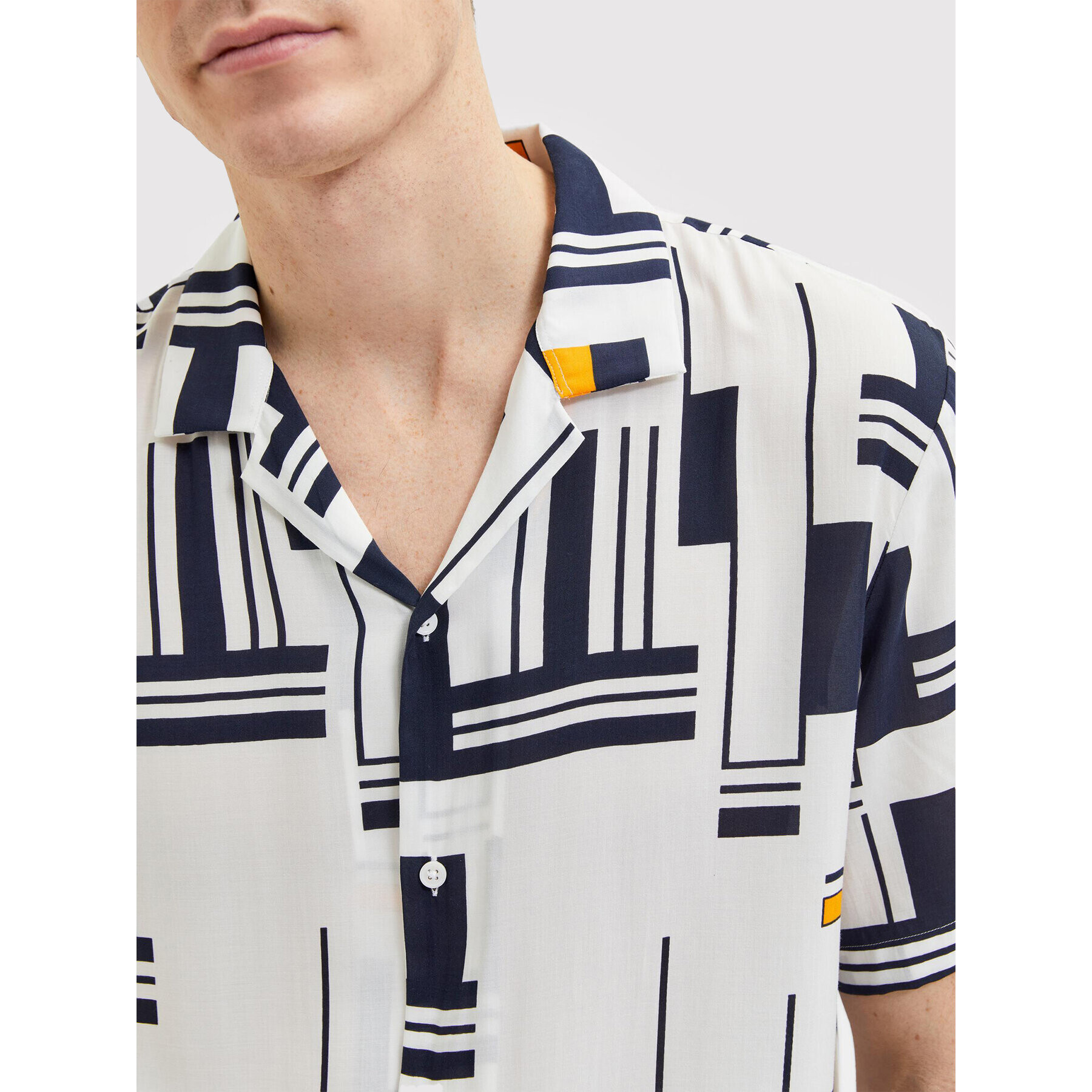 Selected Homme Košile Reck 16084638 Bílá Relaxed Fit - Pepit.cz