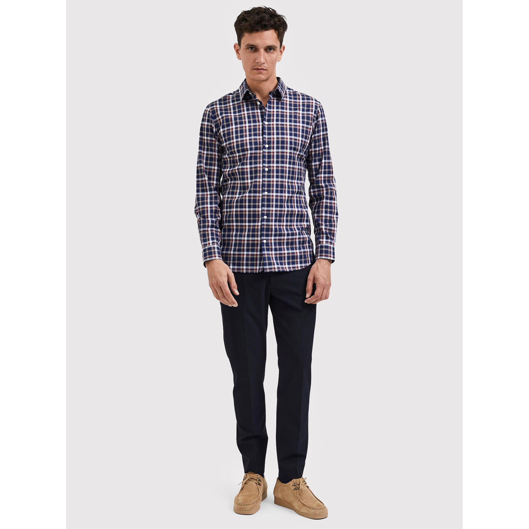 Selected Homme Košile Saturn 16085824 Tmavomodrá Slim Fit - Pepit.cz