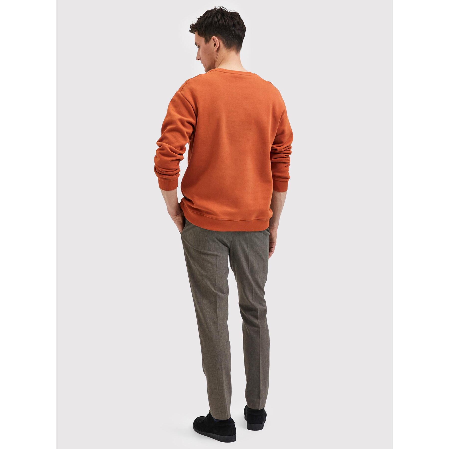 Selected Homme Mikina Welter 16085674 Oranžová Regular Fit - Pepit.cz