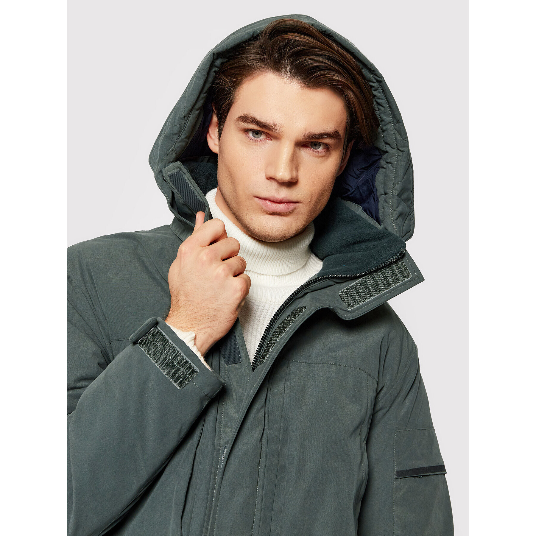 Selected Homme Parka Franz 16079387 Zelená Regular Fit - Pepit.cz