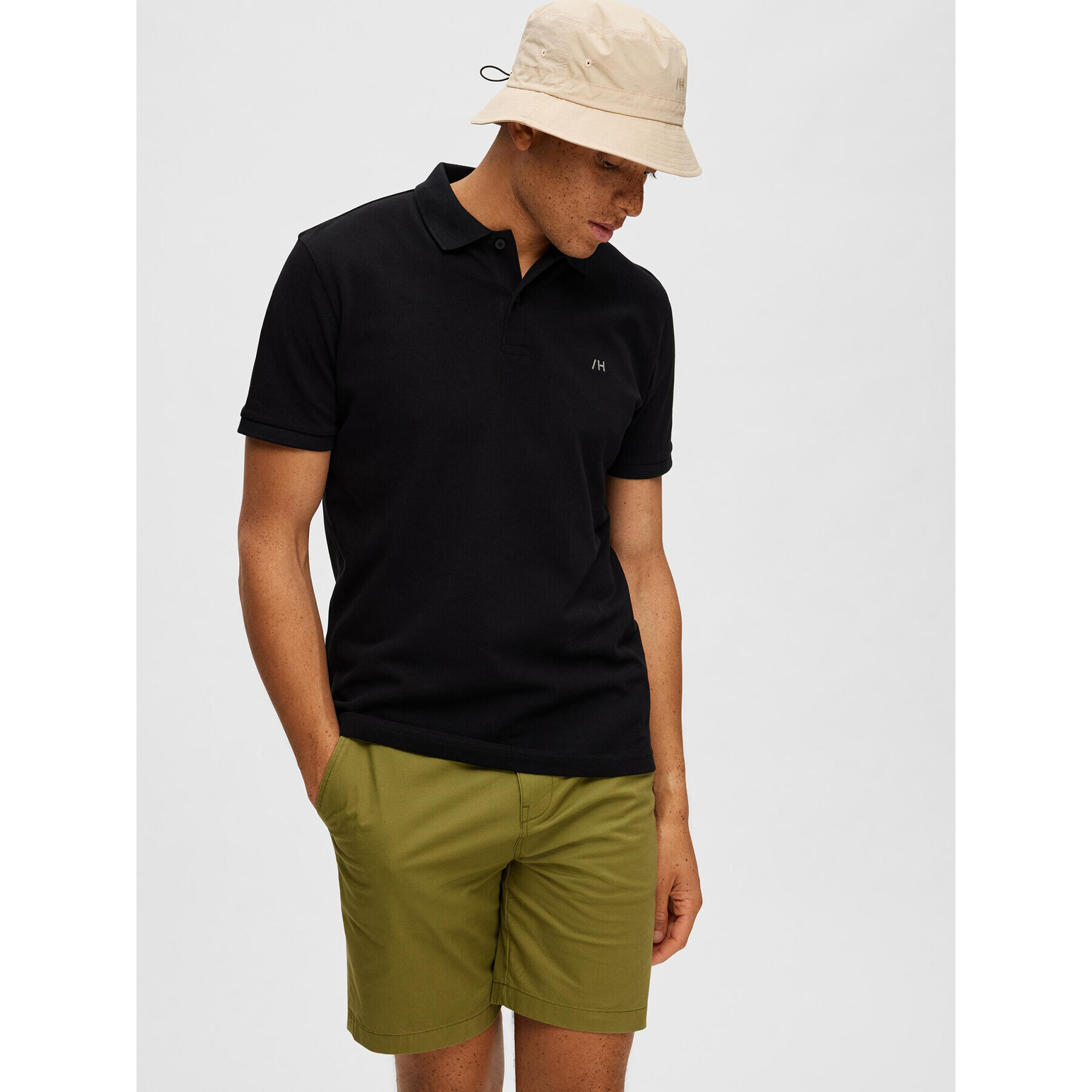 Selected Homme Polokošile 16087839 Černá Regular Fit - Pepit.cz