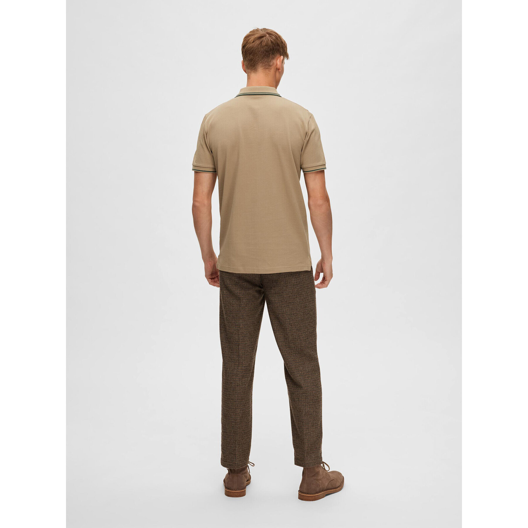 Selected Homme Polokošile 16087840 Béžová Regular Fit - Pepit.cz