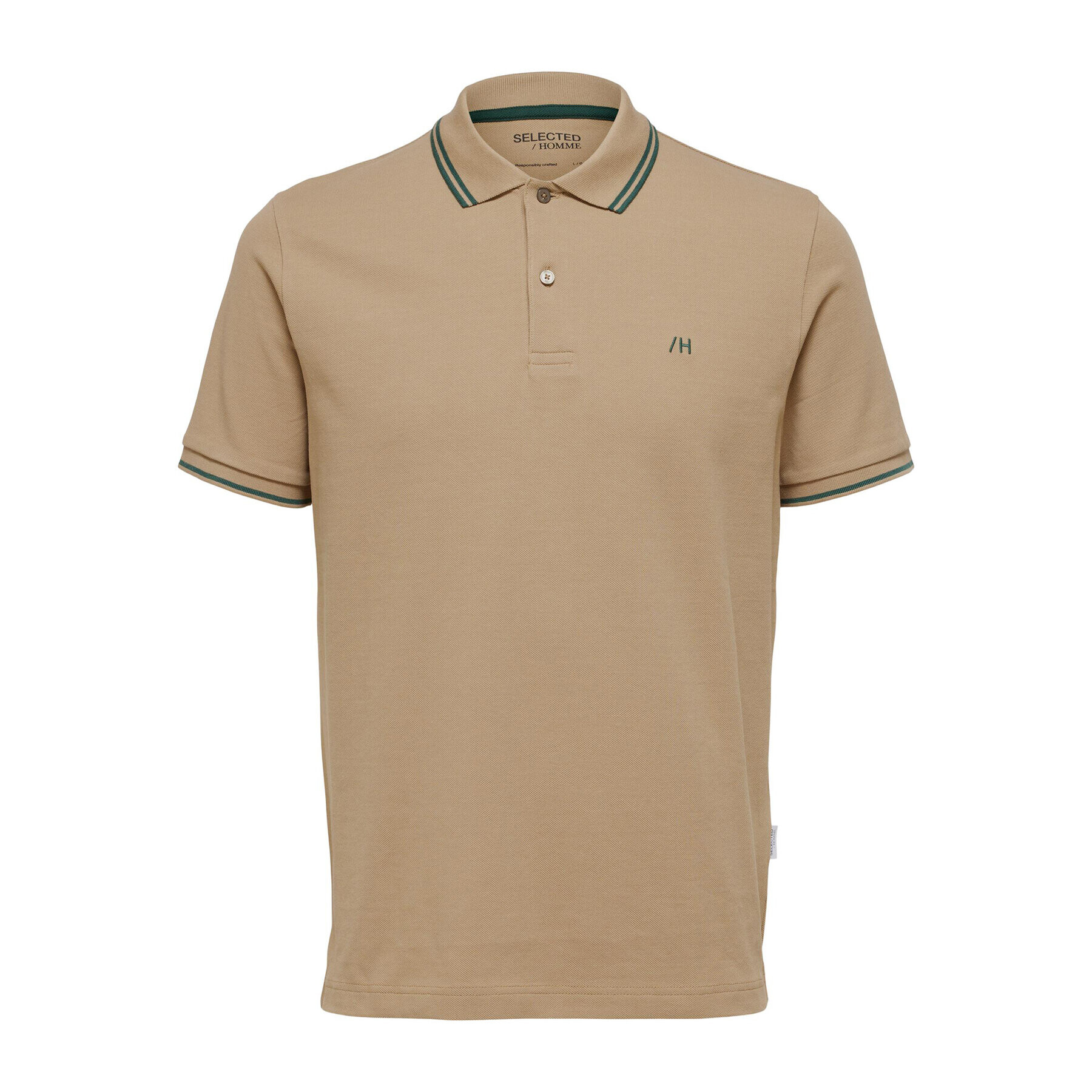 Selected Homme Polokošile 16087840 Béžová Regular Fit - Pepit.cz