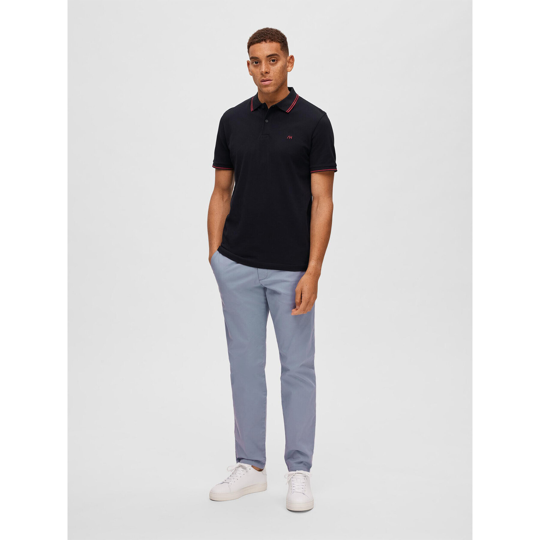 Selected Homme Polokošile 16087840 Černá Regular Fit - Pepit.cz