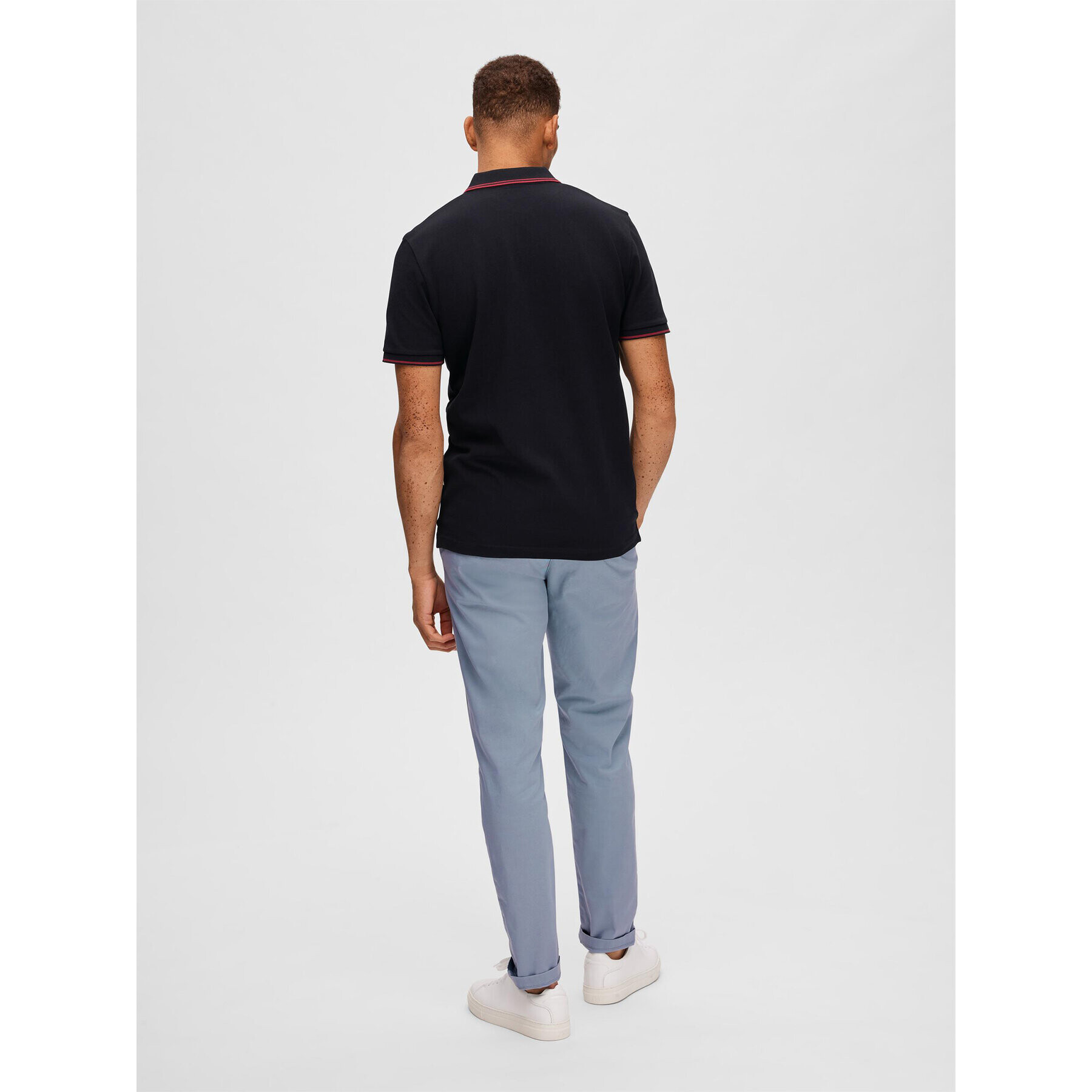 Selected Homme Polokošile 16087840 Černá Regular Fit - Pepit.cz