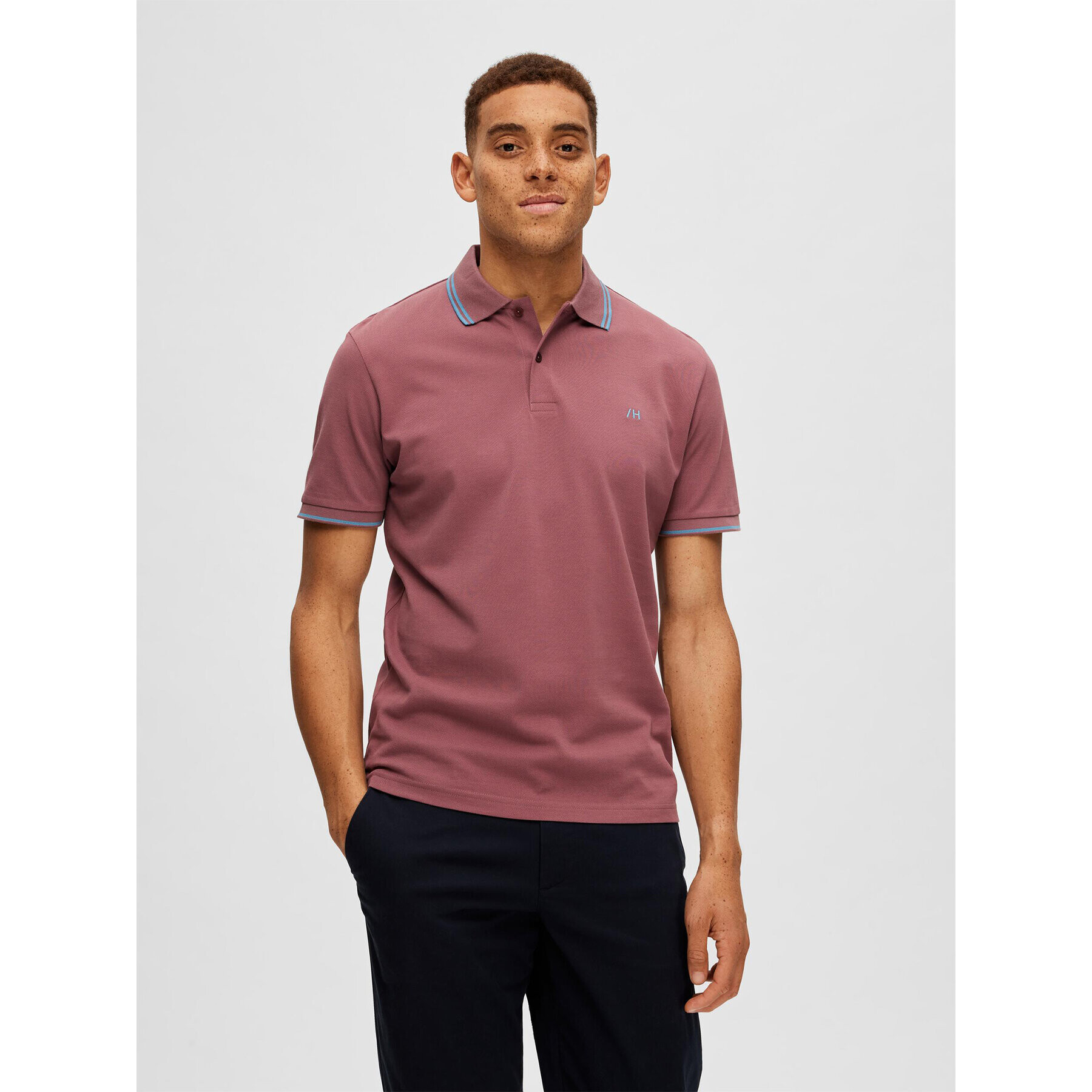 Selected Homme Polokošile 16087840 Červená Regular Fit - Pepit.cz